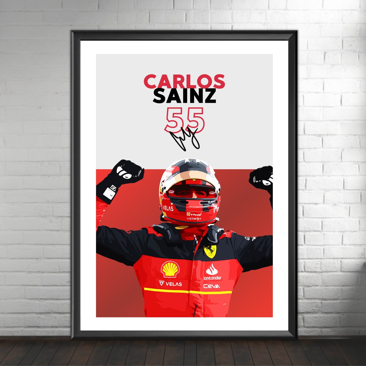 Carlos Sainz F1 Poster