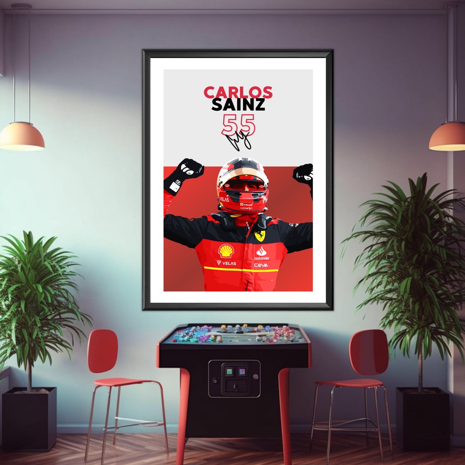 Carlos Sainz F1 Poster