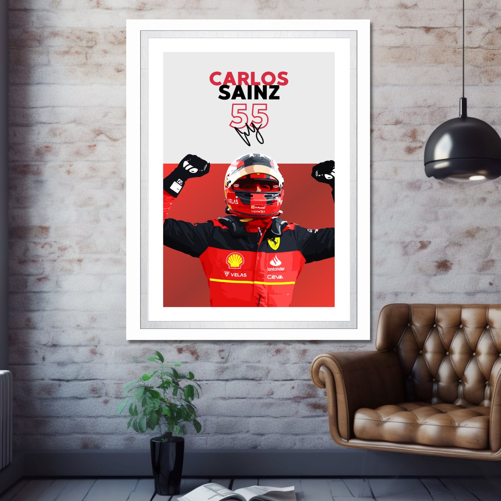 Carlos Sainz F1 Poster