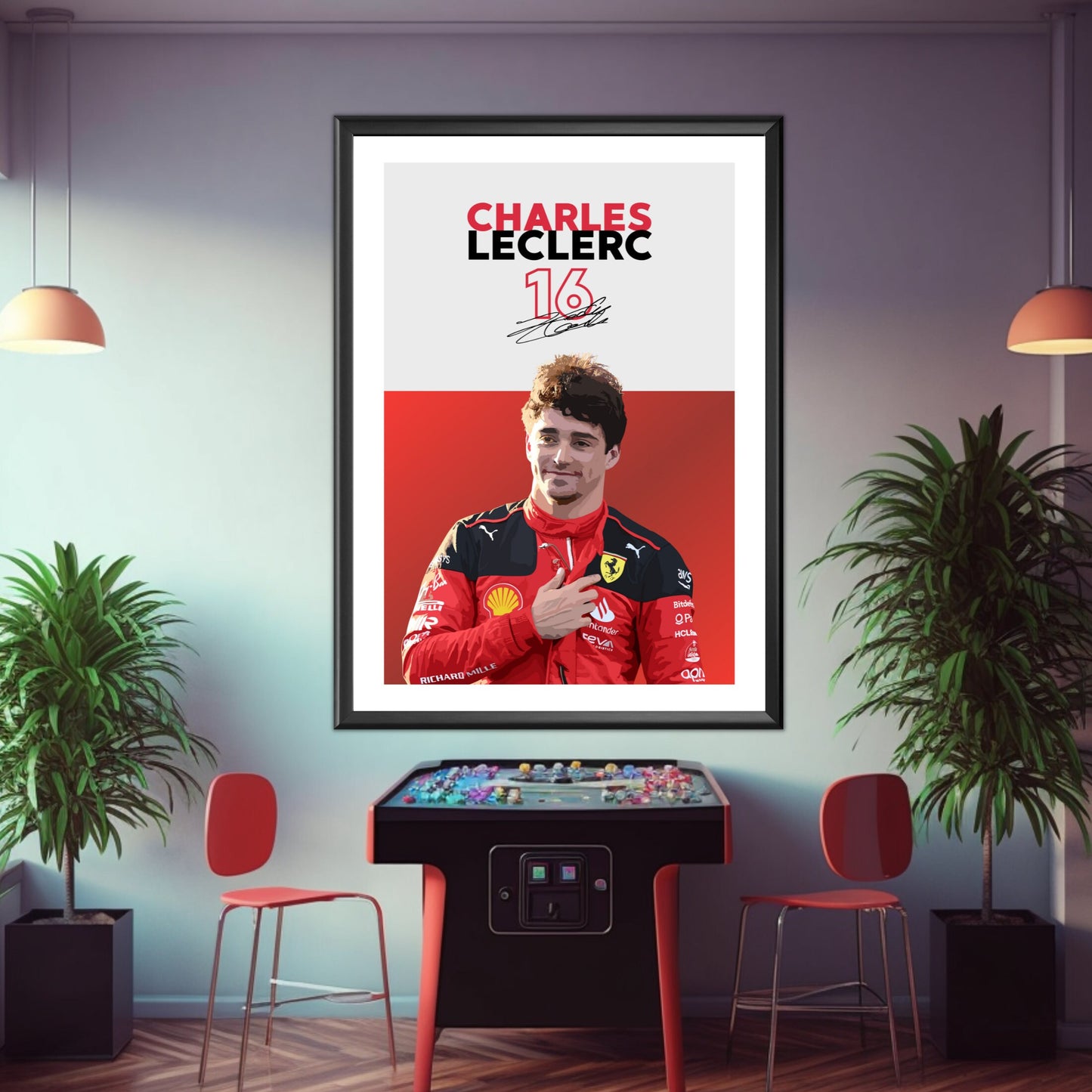 Charles Leclerc Poster, F1 Print