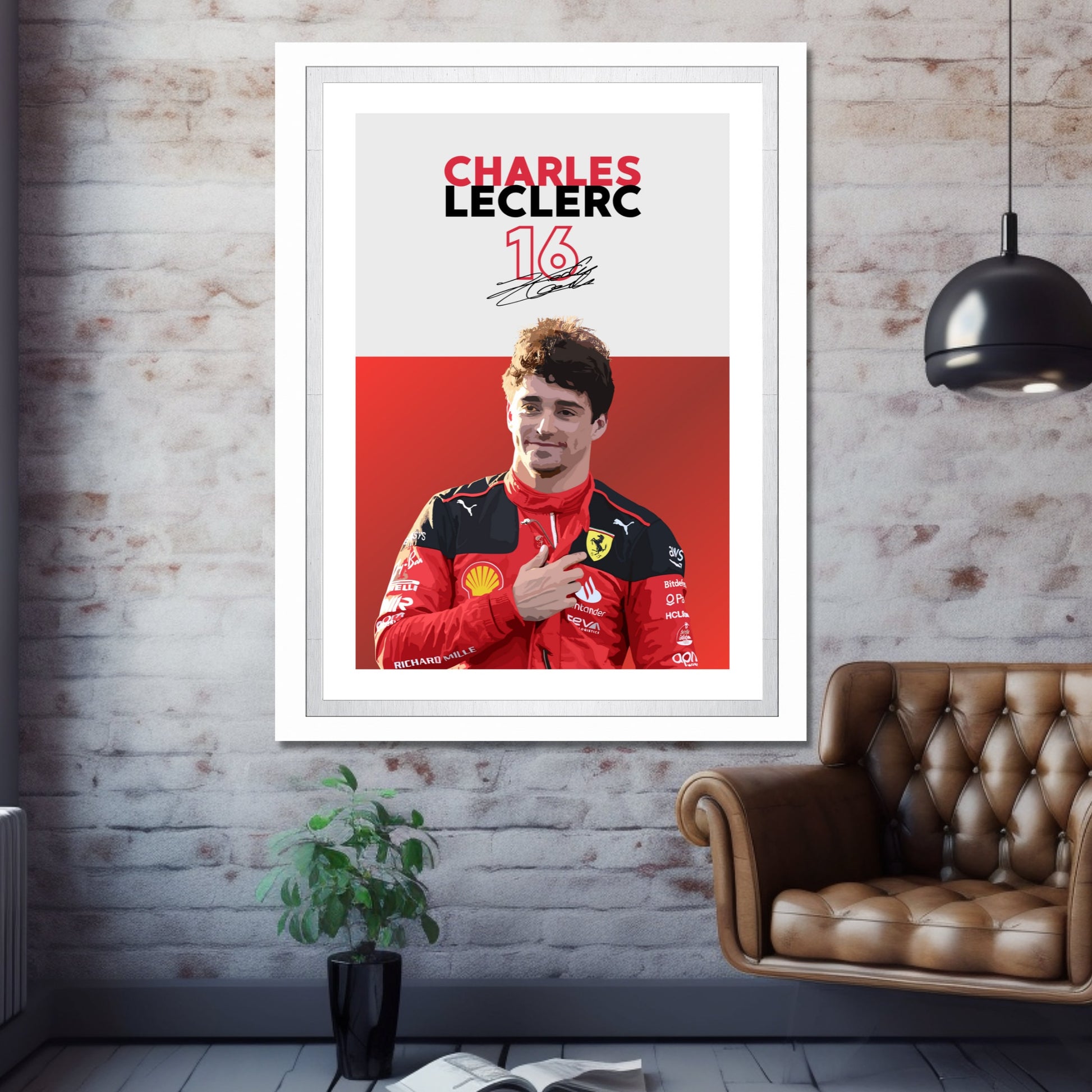 Charles Leclerc Poster, F1 Print