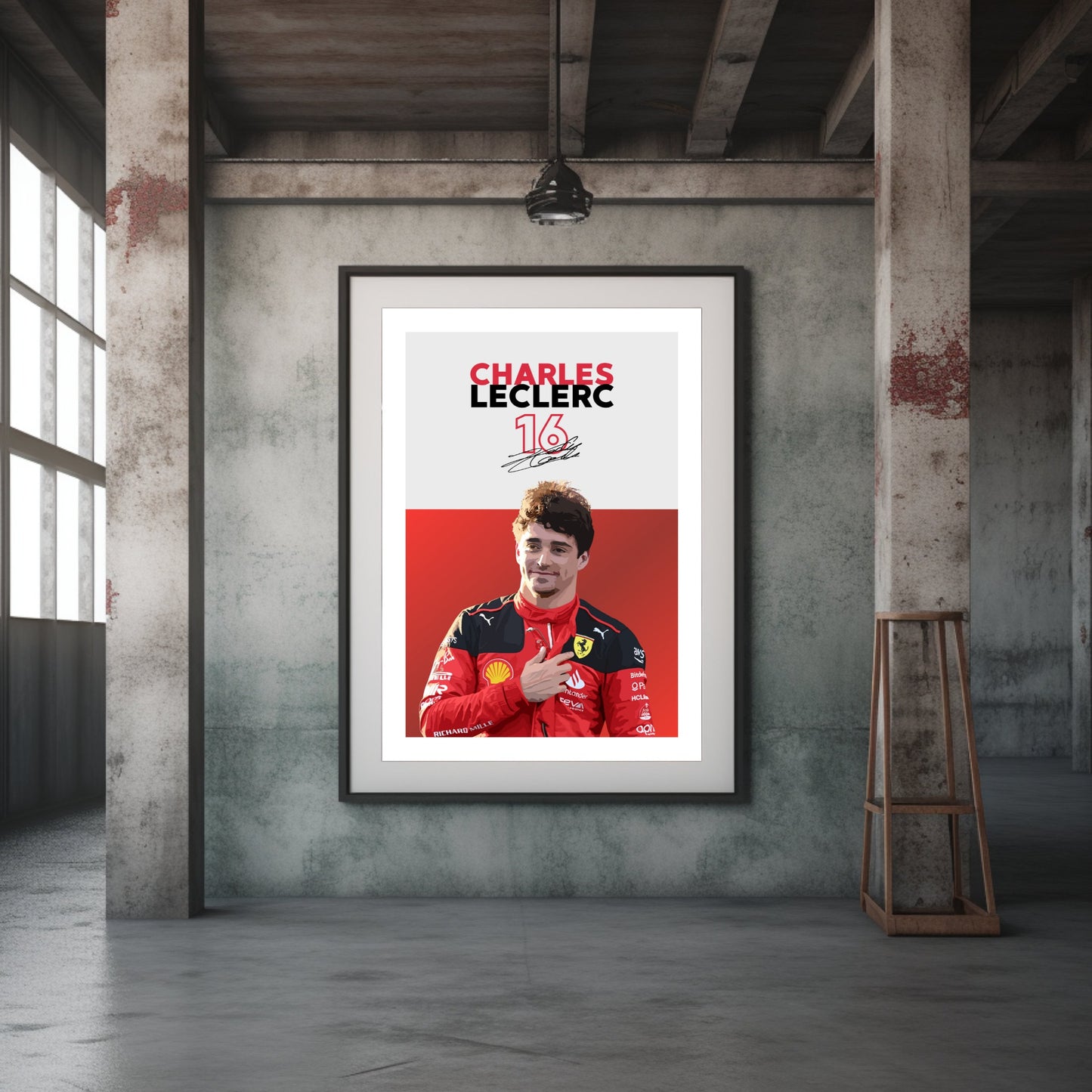 Charles Leclerc Poster, F1 Print