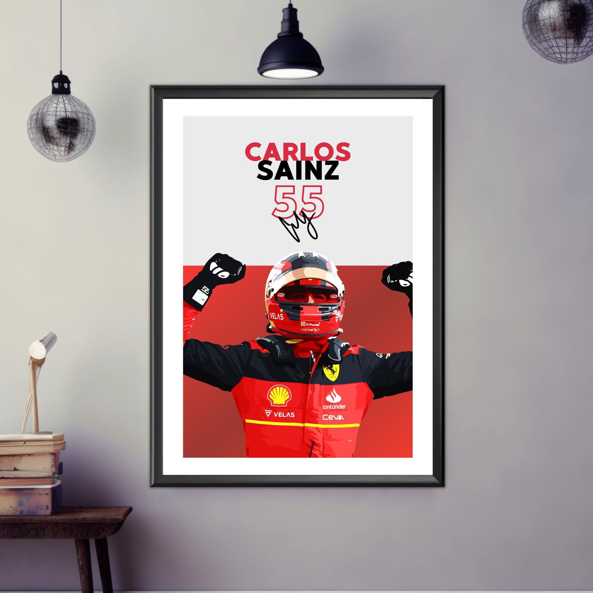 Carlos Sainz F1 Poster