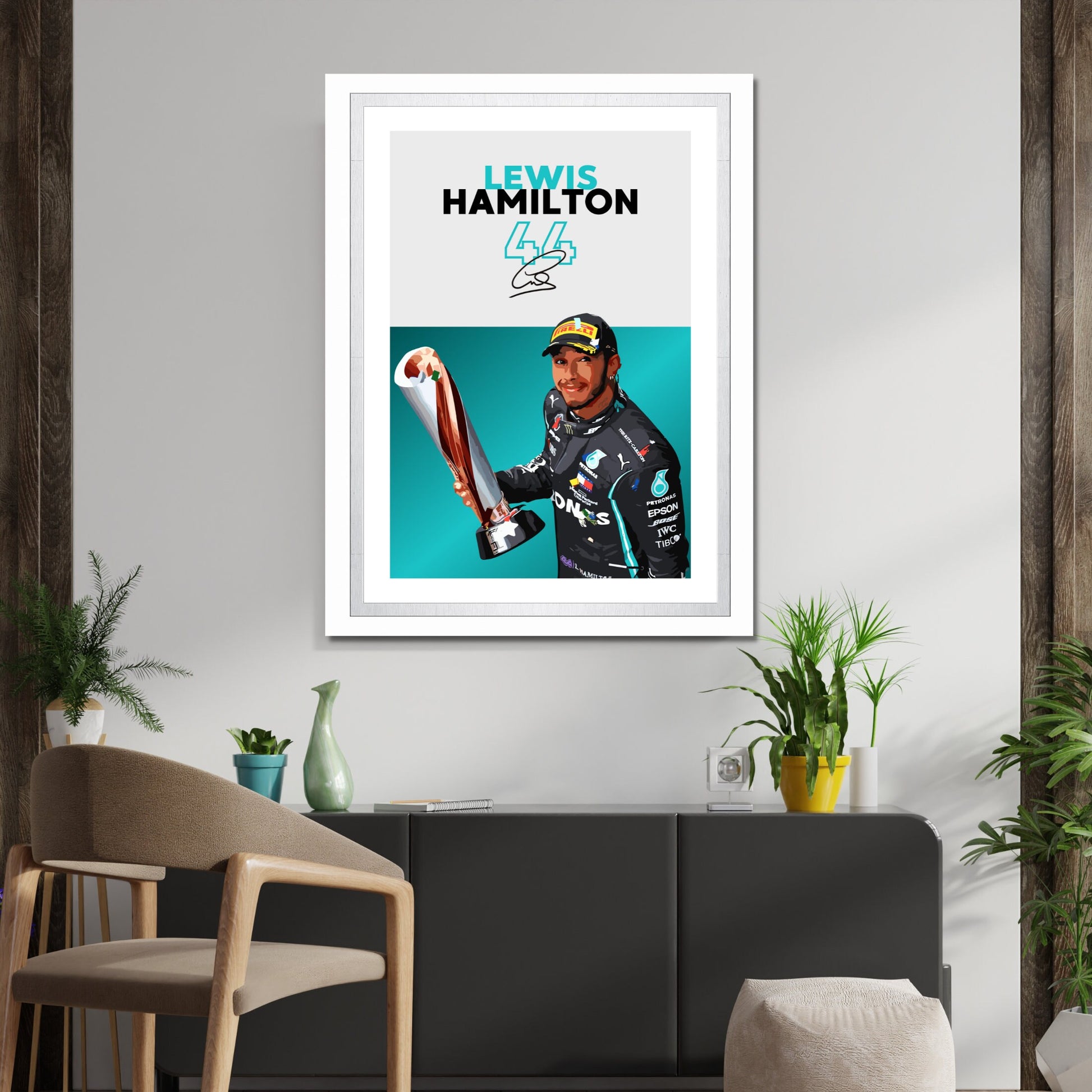 Lewis Hamilton Poster, F1 Print