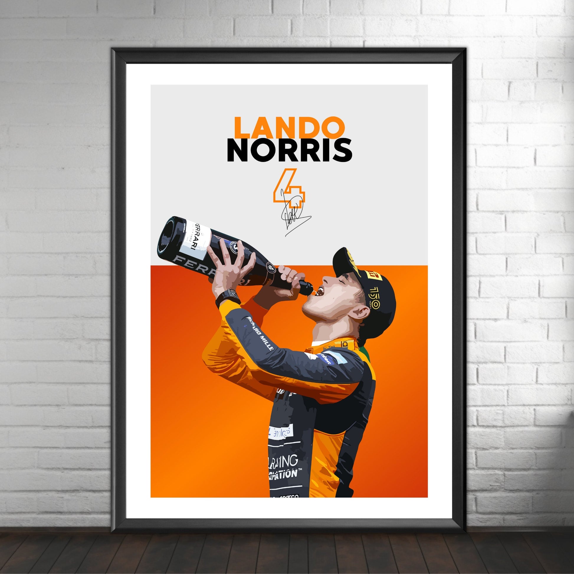 Lando Norris Poster, F1 Print