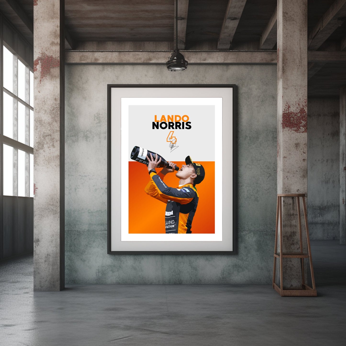 Lando Norris Poster, F1 Print