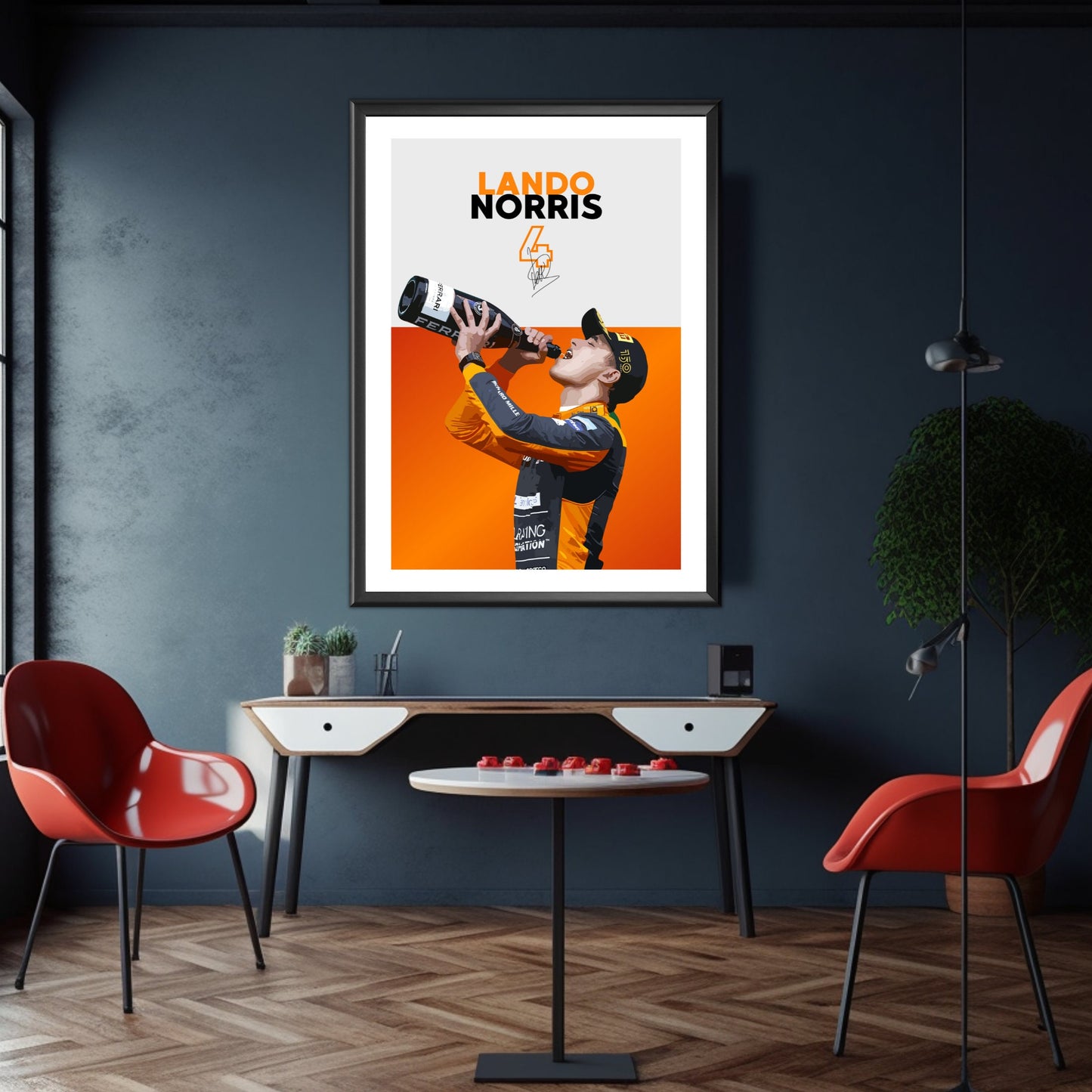 Lando Norris Poster, F1 Print