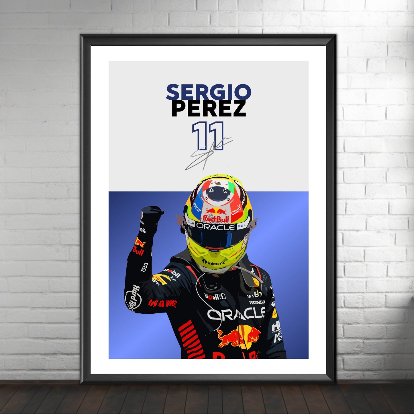 Sergio Perez Poster, F1 Print