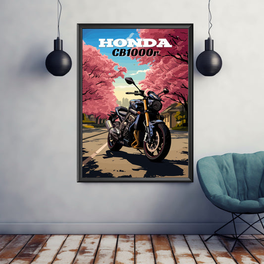 Honda CB1000r Print, Honda CB1000r Poster, Motorcycle Print, Motorbike Print, Bike Art, Bike Poster, Superbike Print