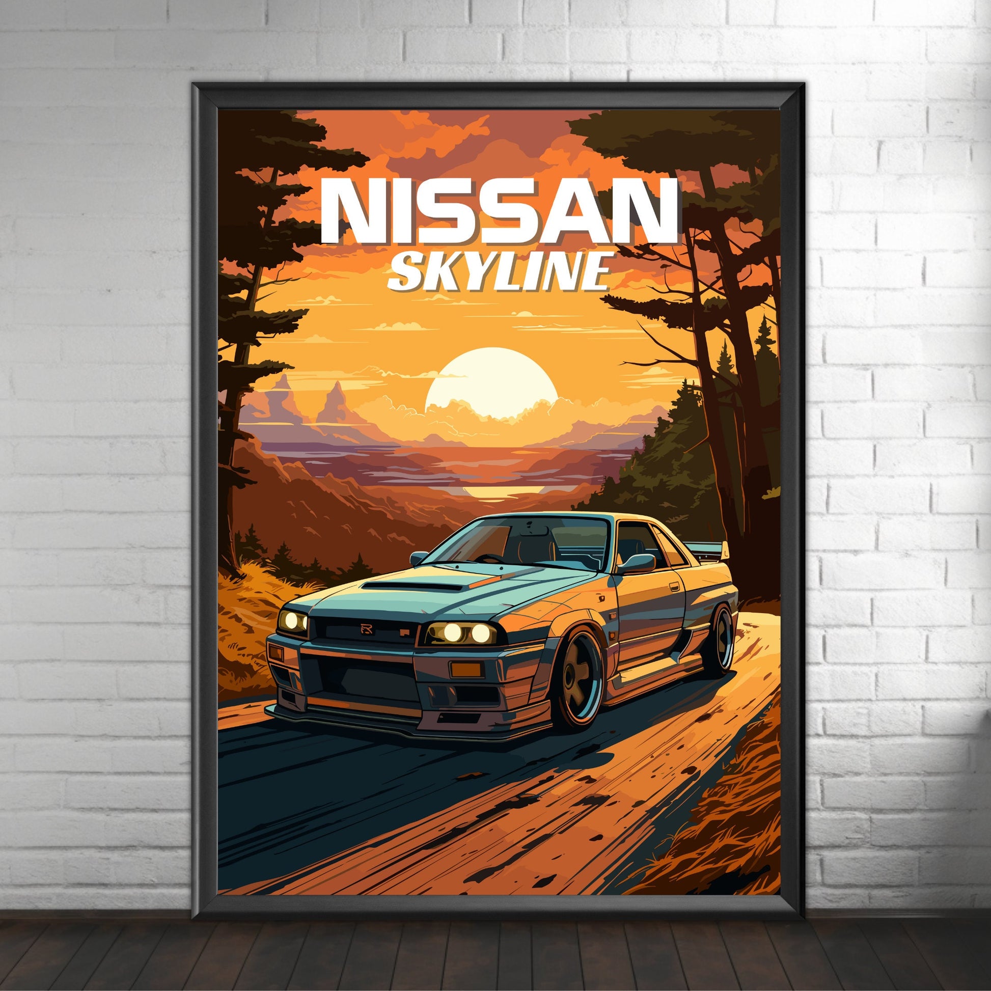 Nissan Skyline R33 Poster - 1990s