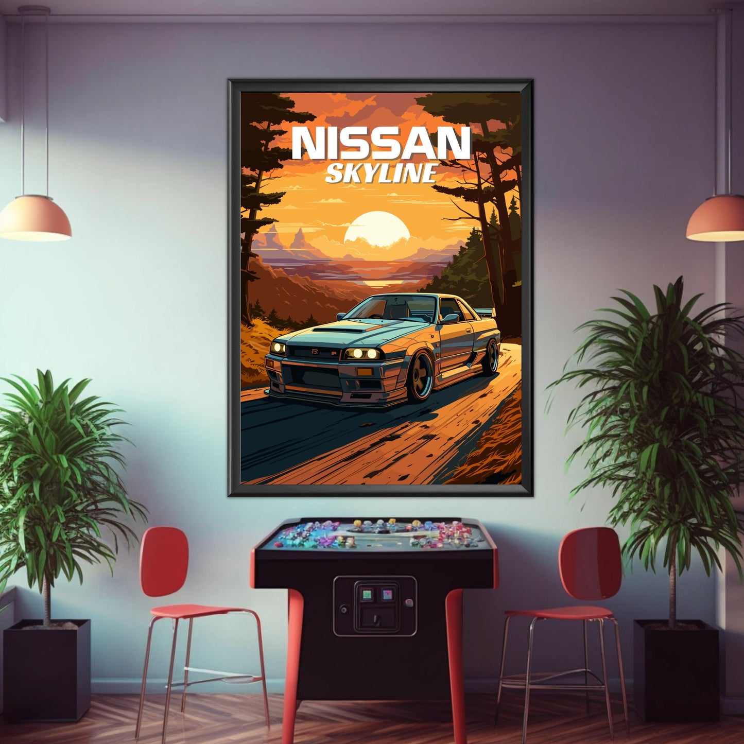 Nissan Skyline R33 Poster - 1990s