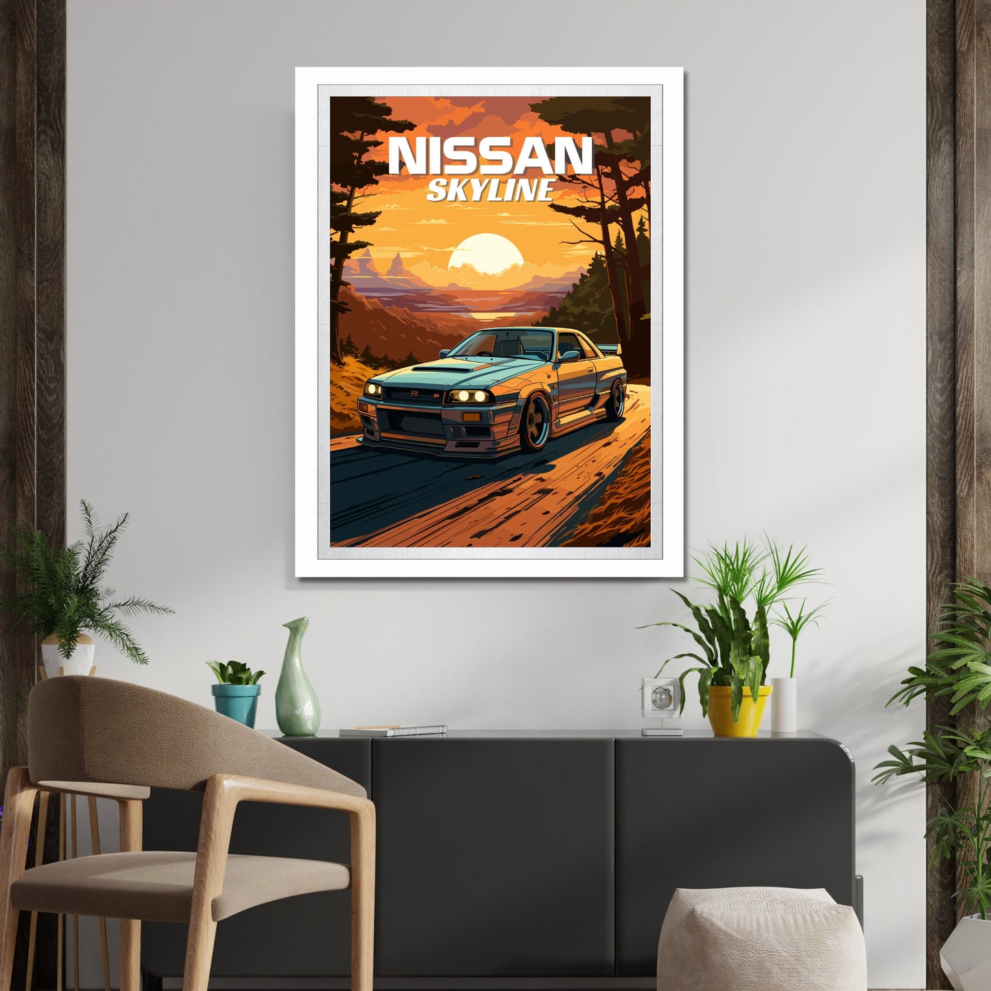 Nissan Skyline R33 Poster - 1990s