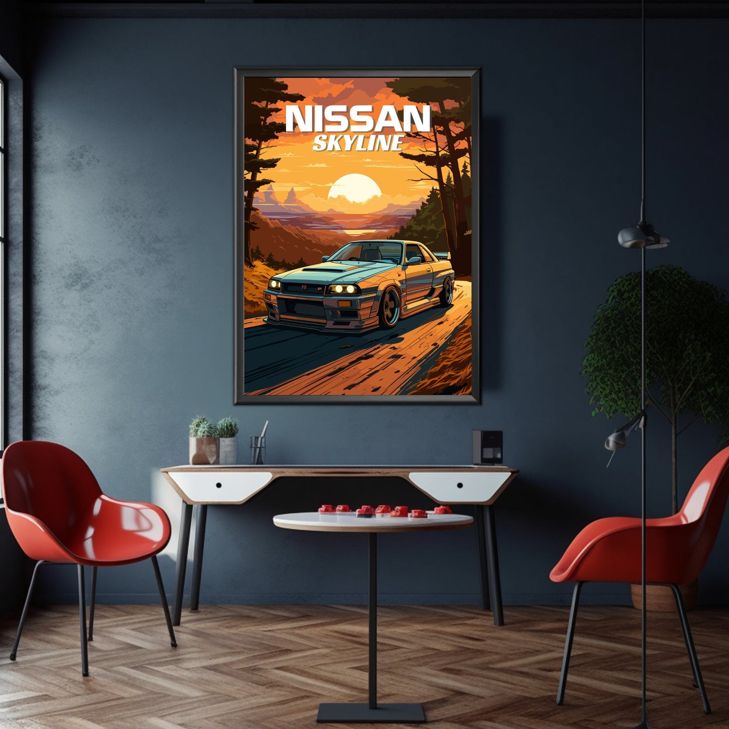 Nissan Skyline R33 Poster - 1990s