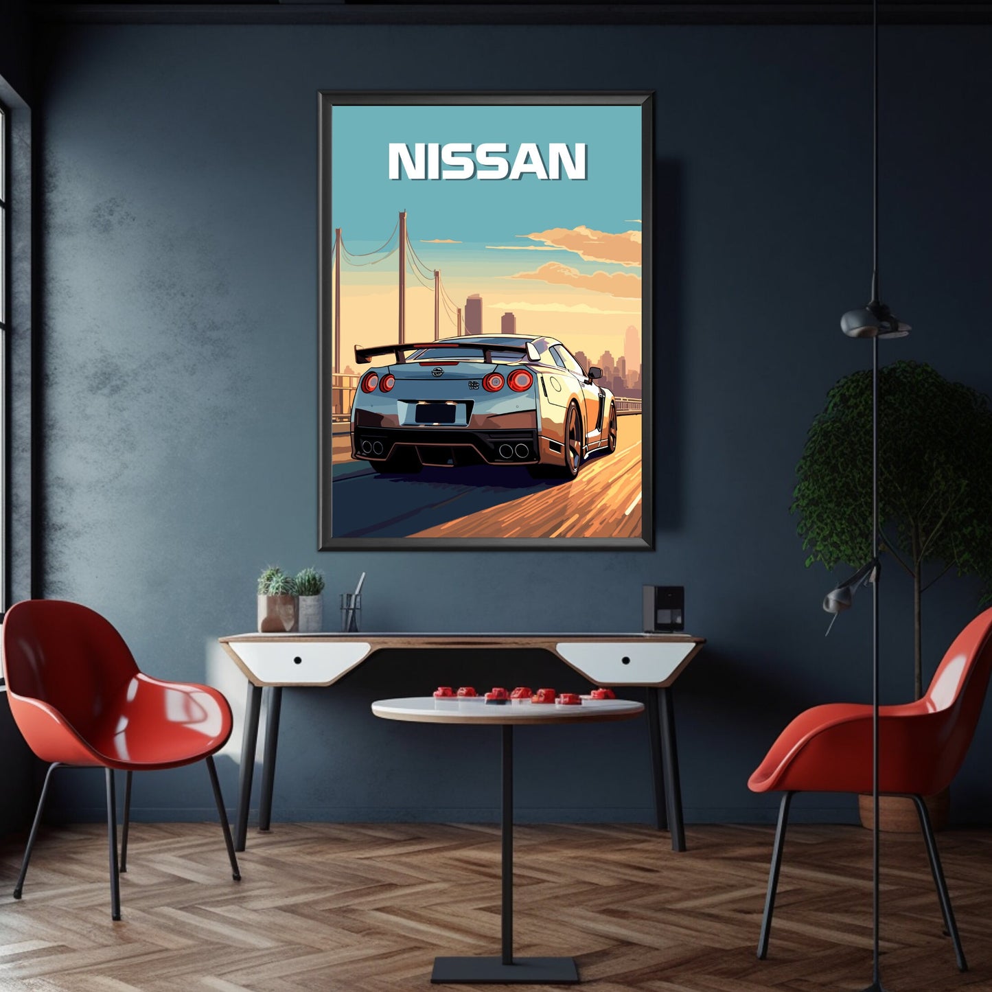 Nissan GT-R Car Poster