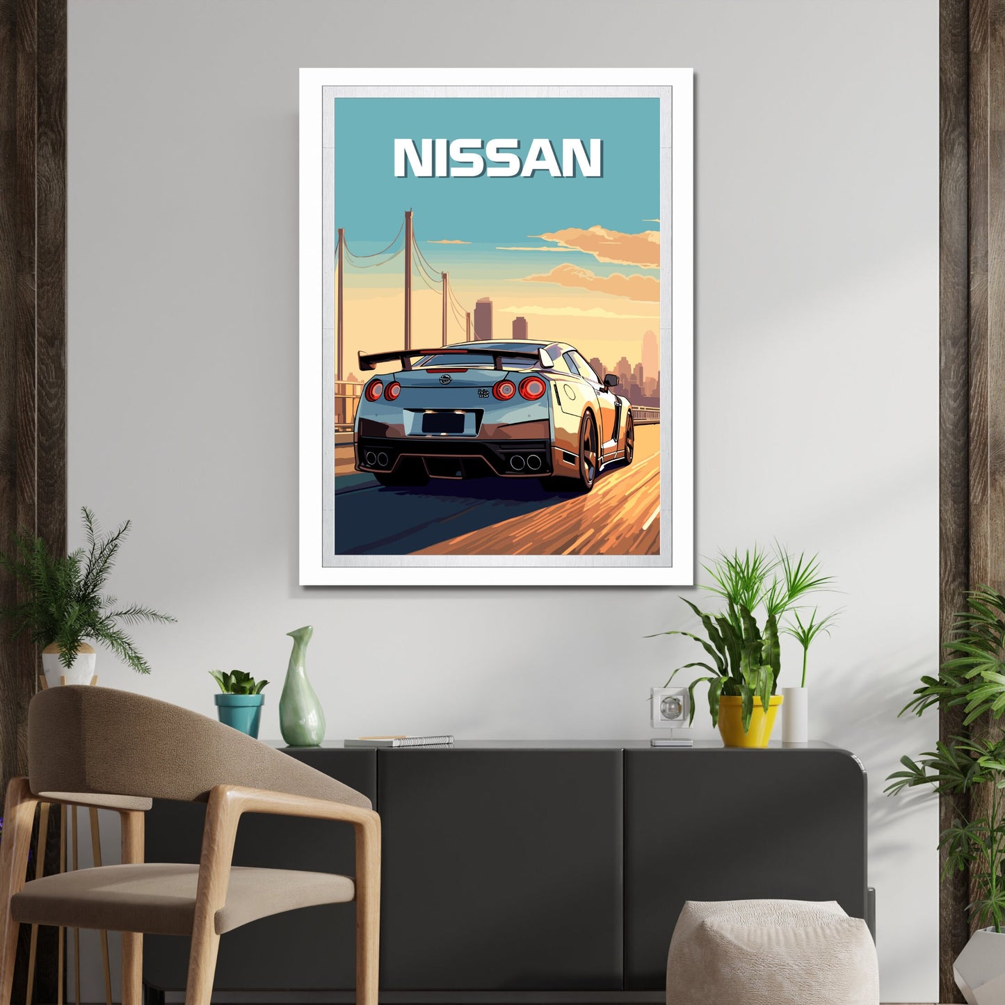 Nissan GT-R Car Poster