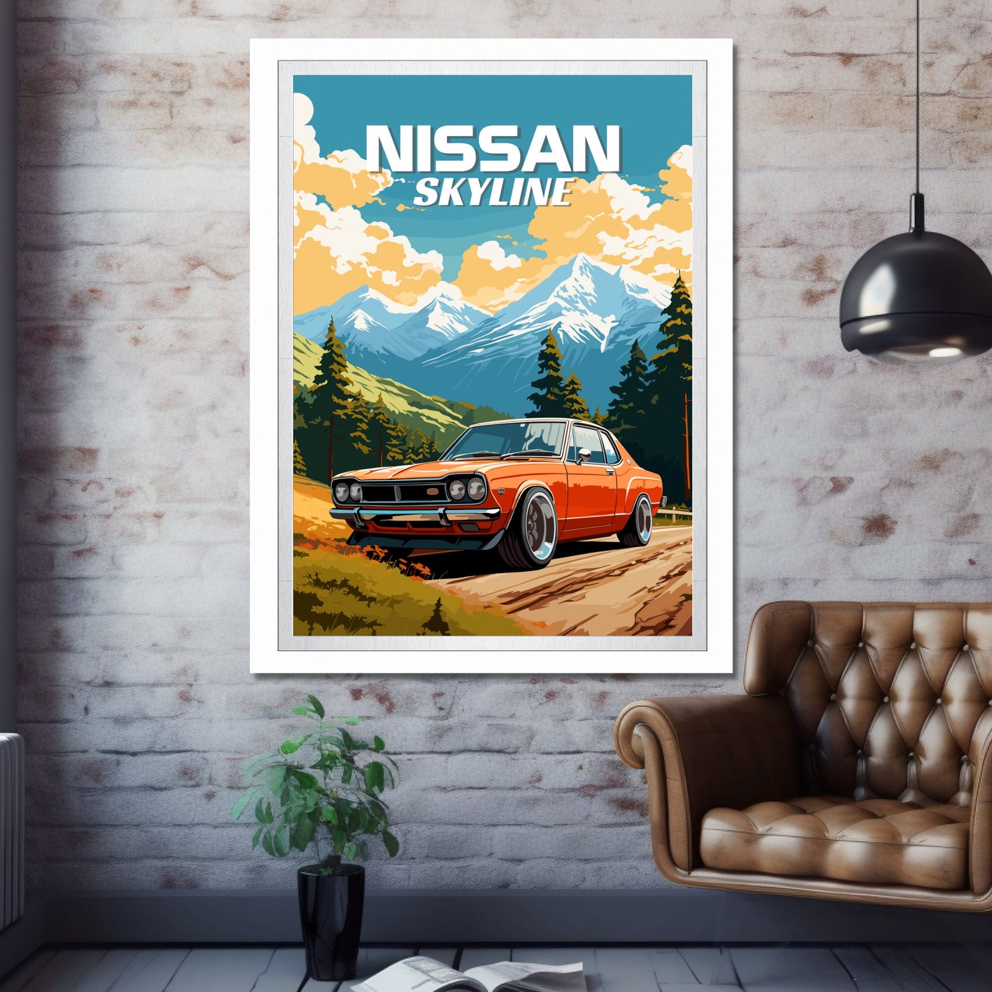 Nissan Skyline 1st Gen Print, 1960s