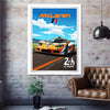 McLaren F1 Print, McLaren F1 Poster, Car Print, Car Art, Race Car Print, Car Poster, 24h of Le Mans, Classic Car Print, 1990s Car