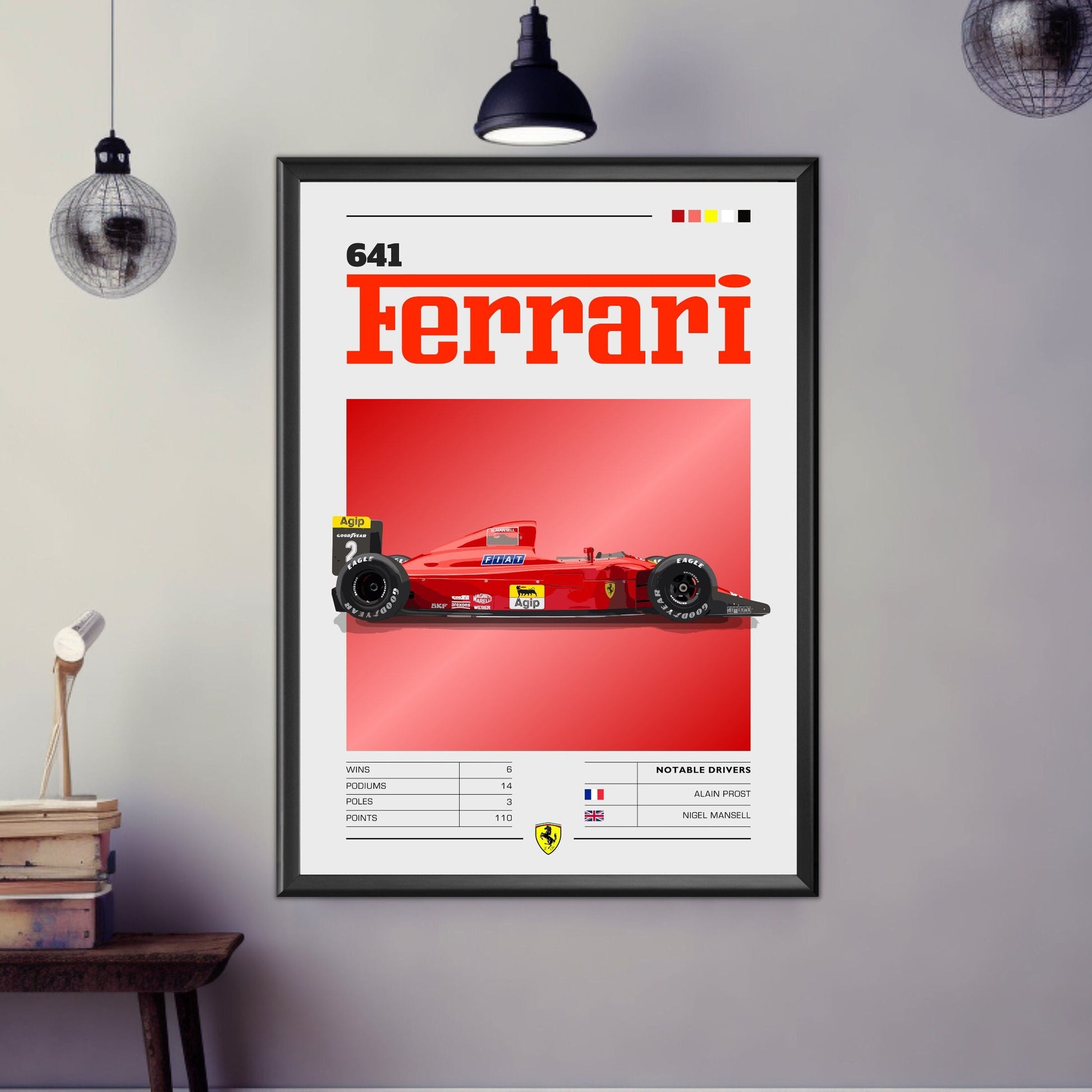 Ferrari 641 Print