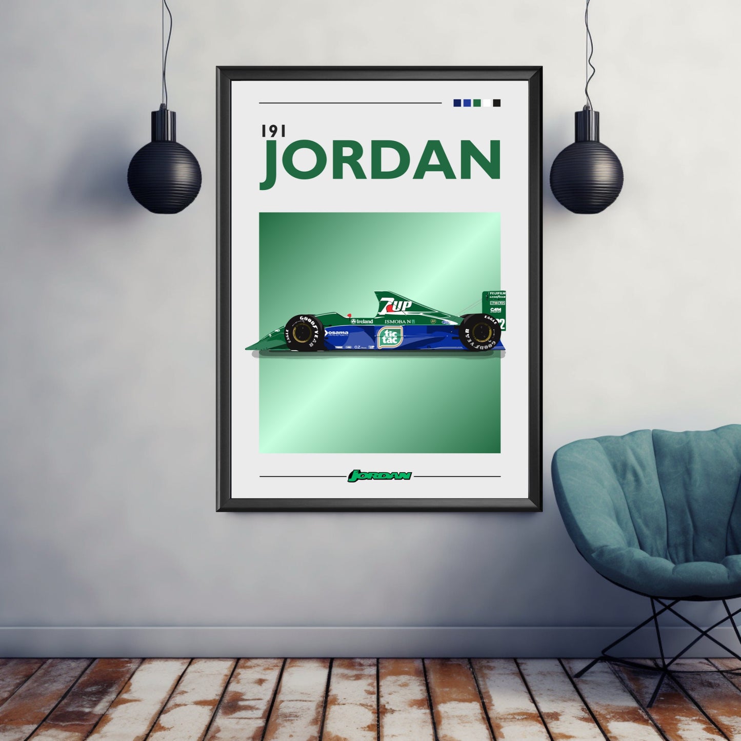 Jordan 191 F1 Print