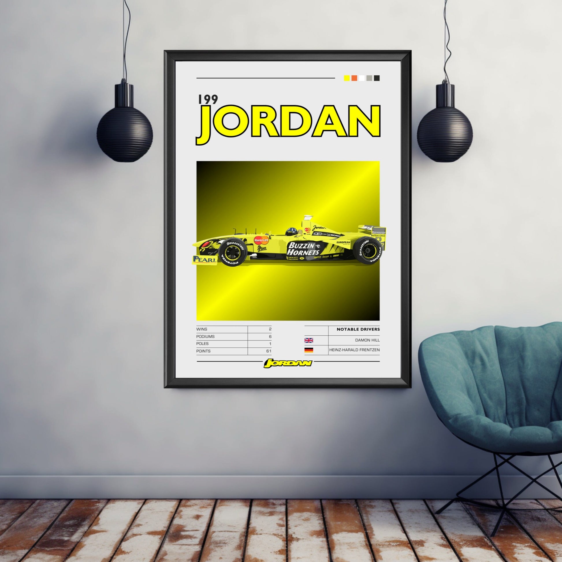 Jordan 199 F1 Poster