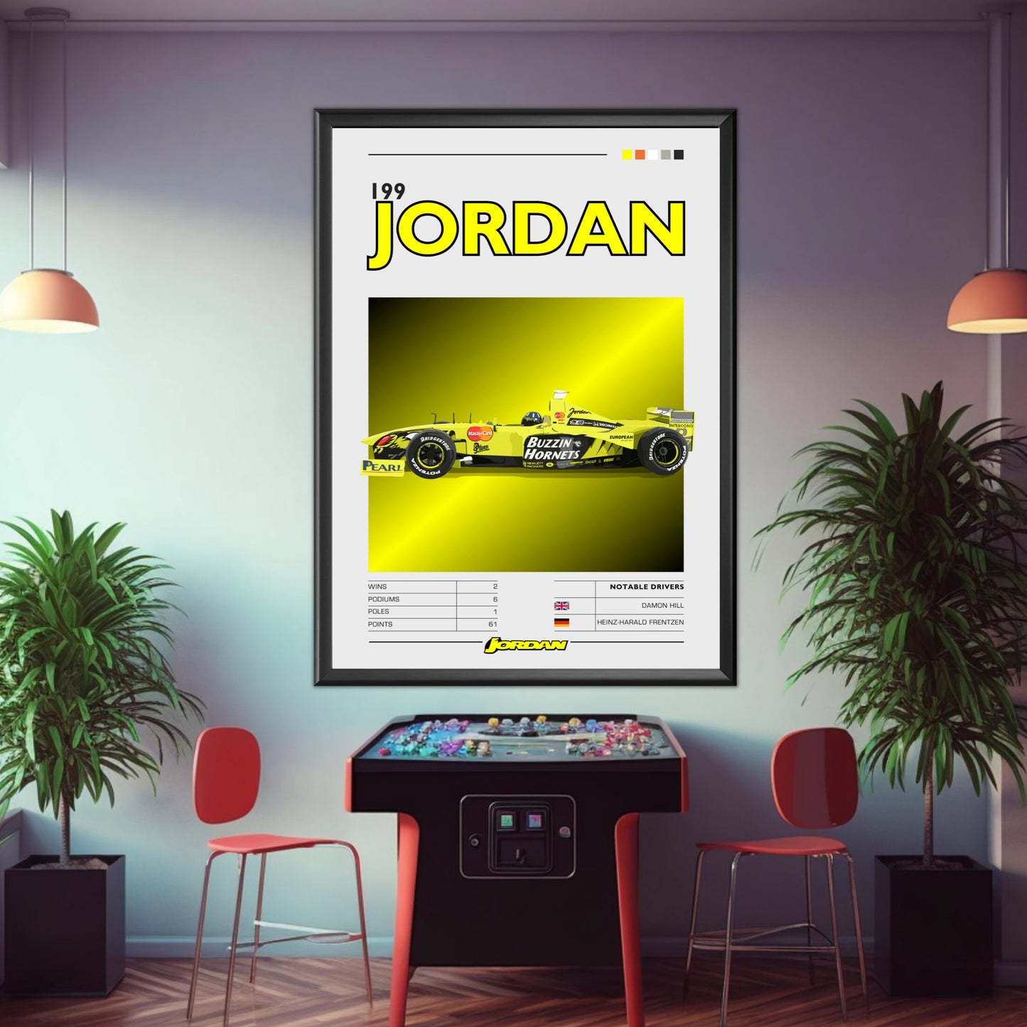 Jordan 199 F1 Poster