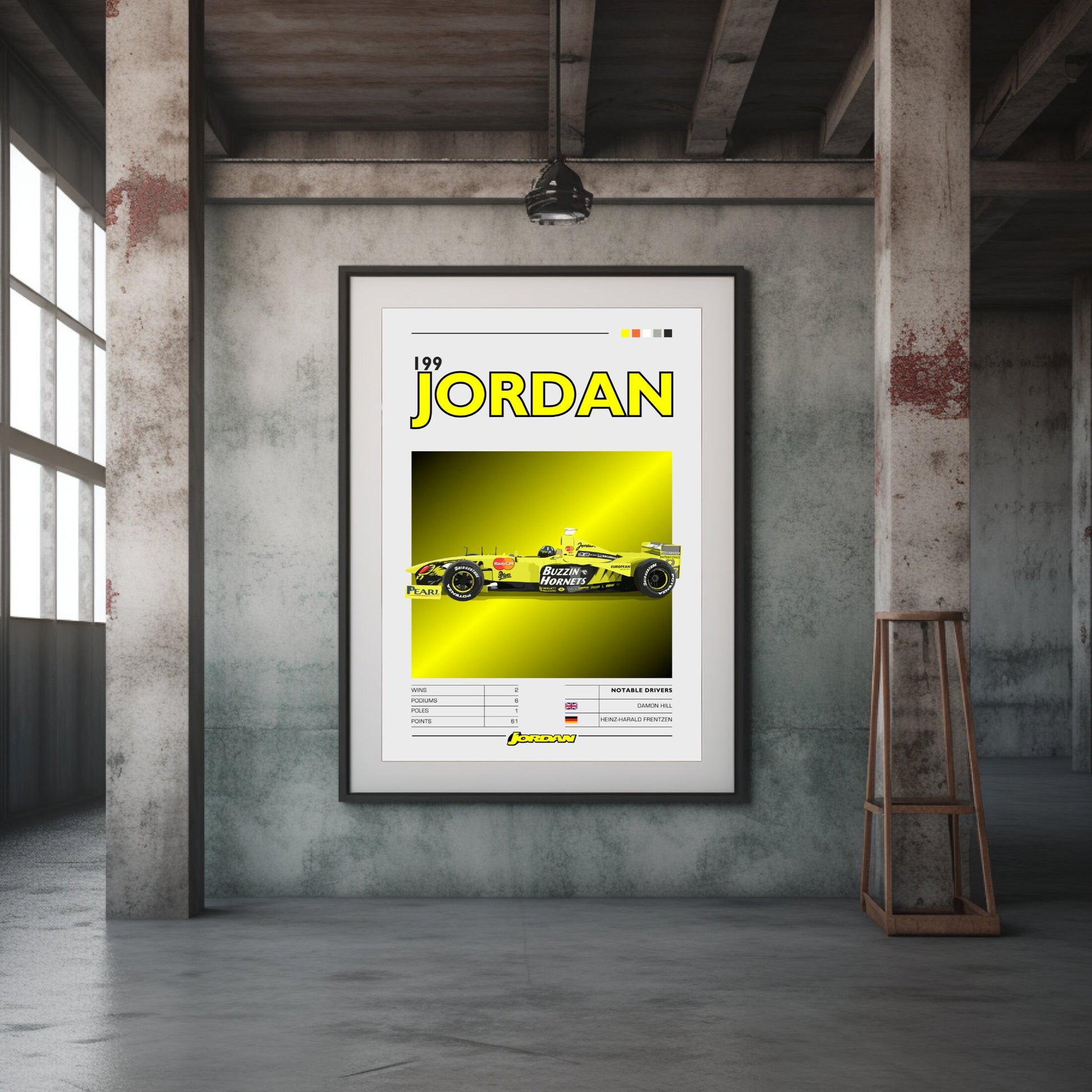 Jordan 199 F1 Poster