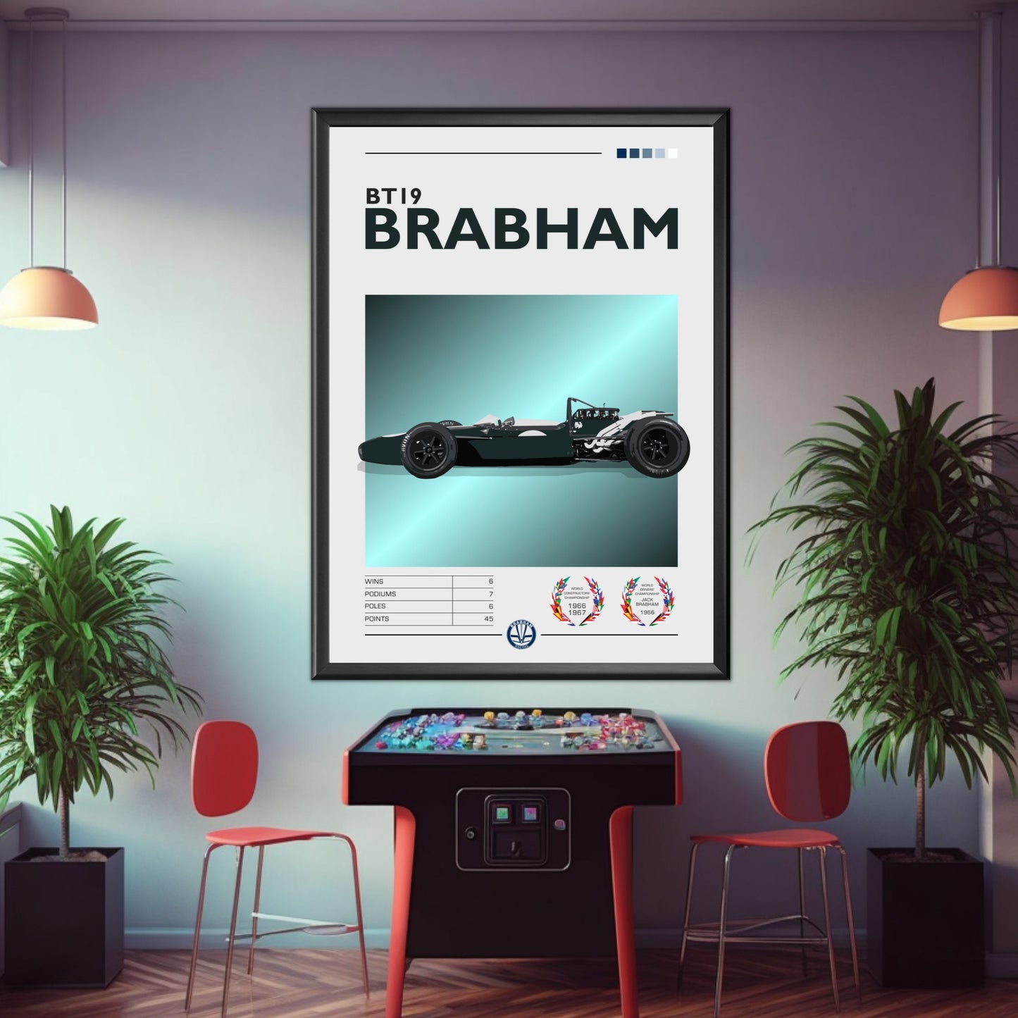 Brabham BT19 Poster, F1 Poster