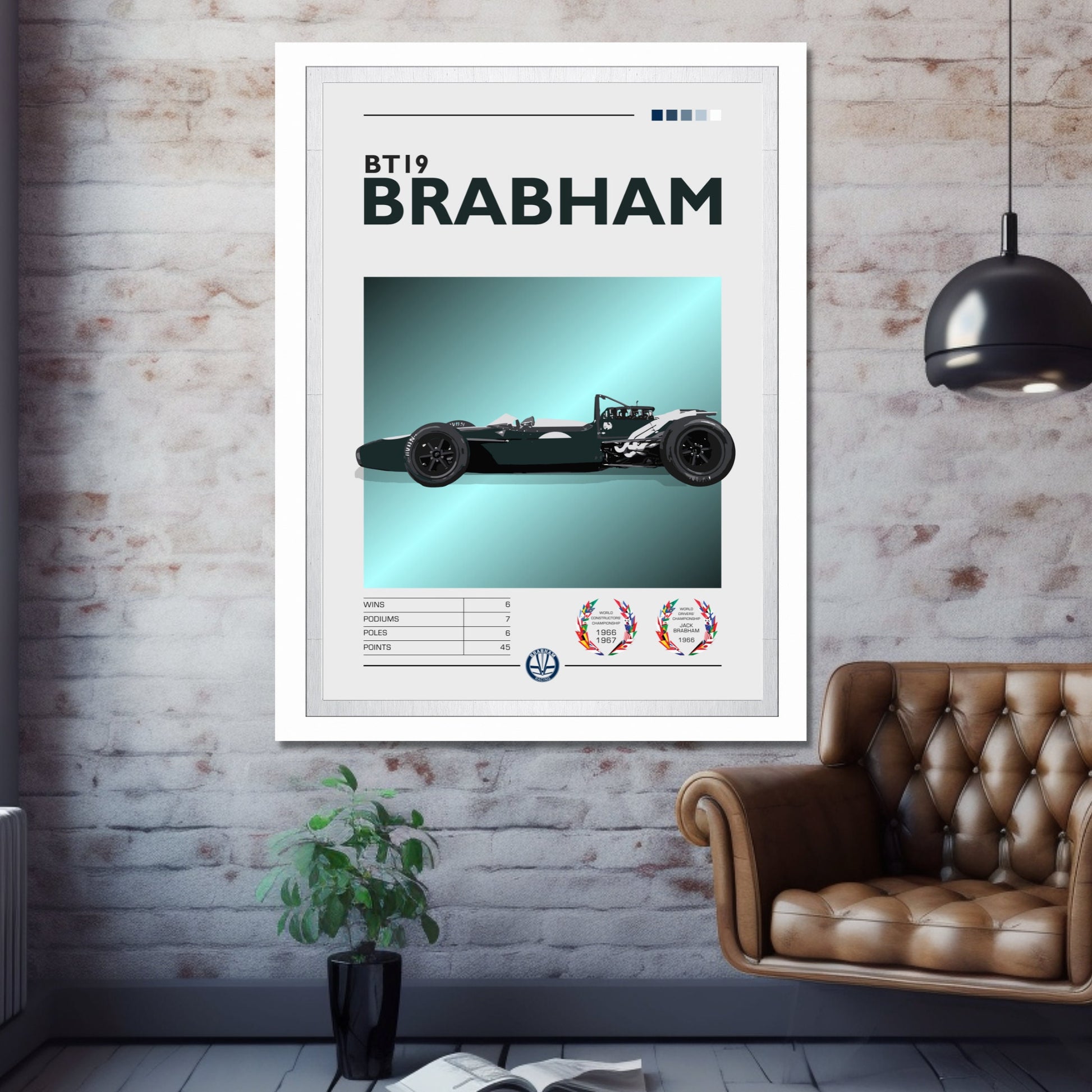 Brabham BT19 Poster, F1 Poster