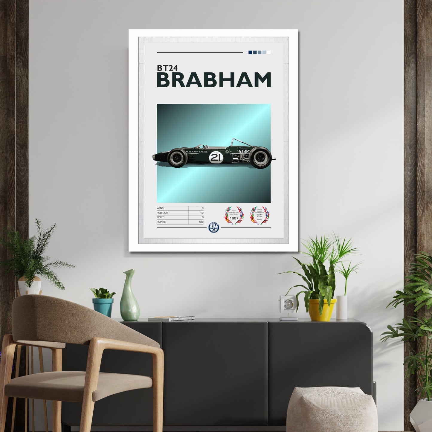 Brabham BT24 Print, F1 Poster