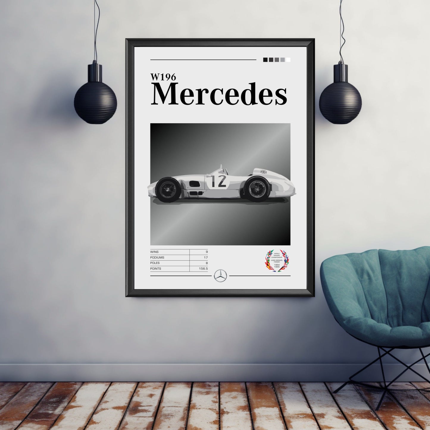 Mercedes-Benz W196 Poster