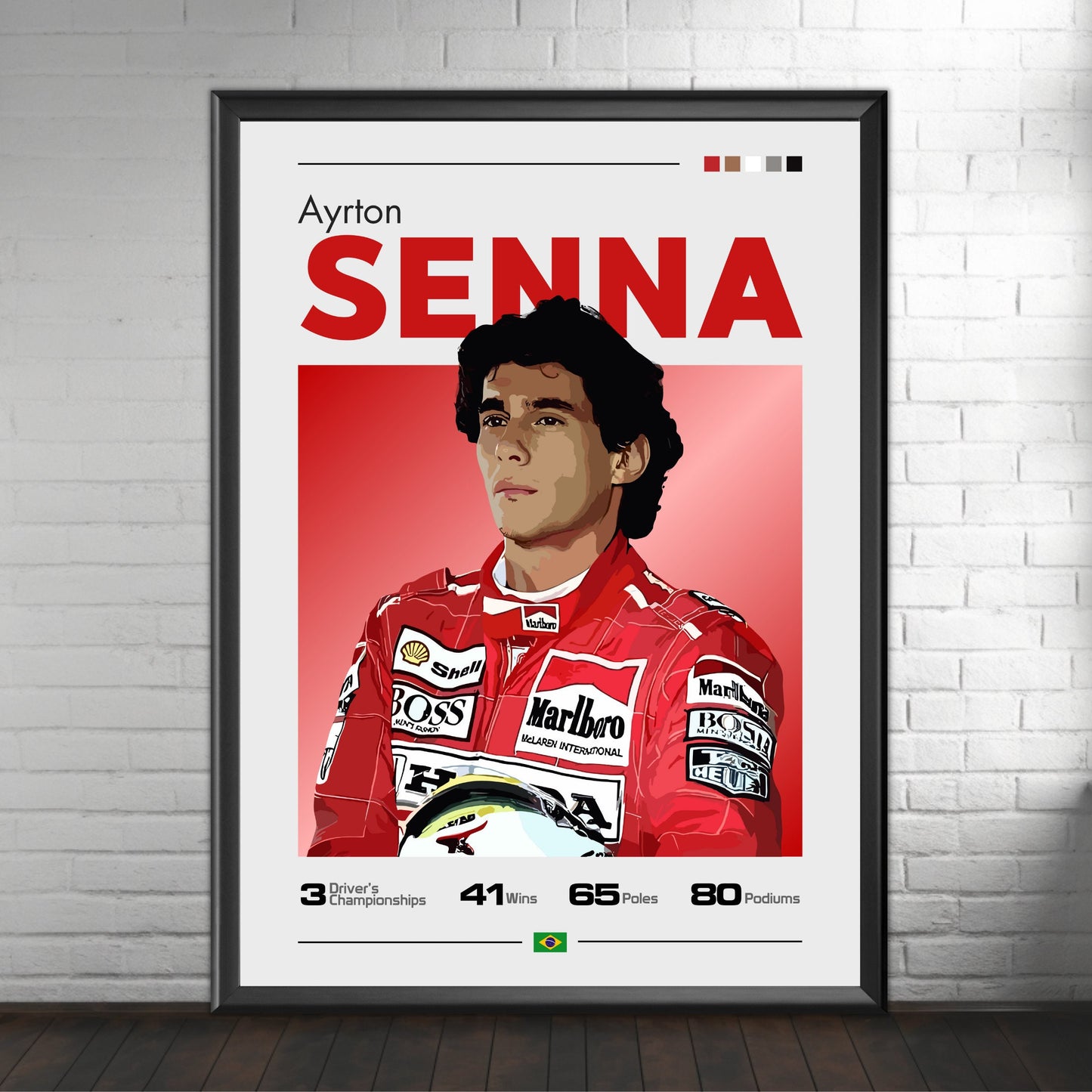 Ayrton Senna Poster