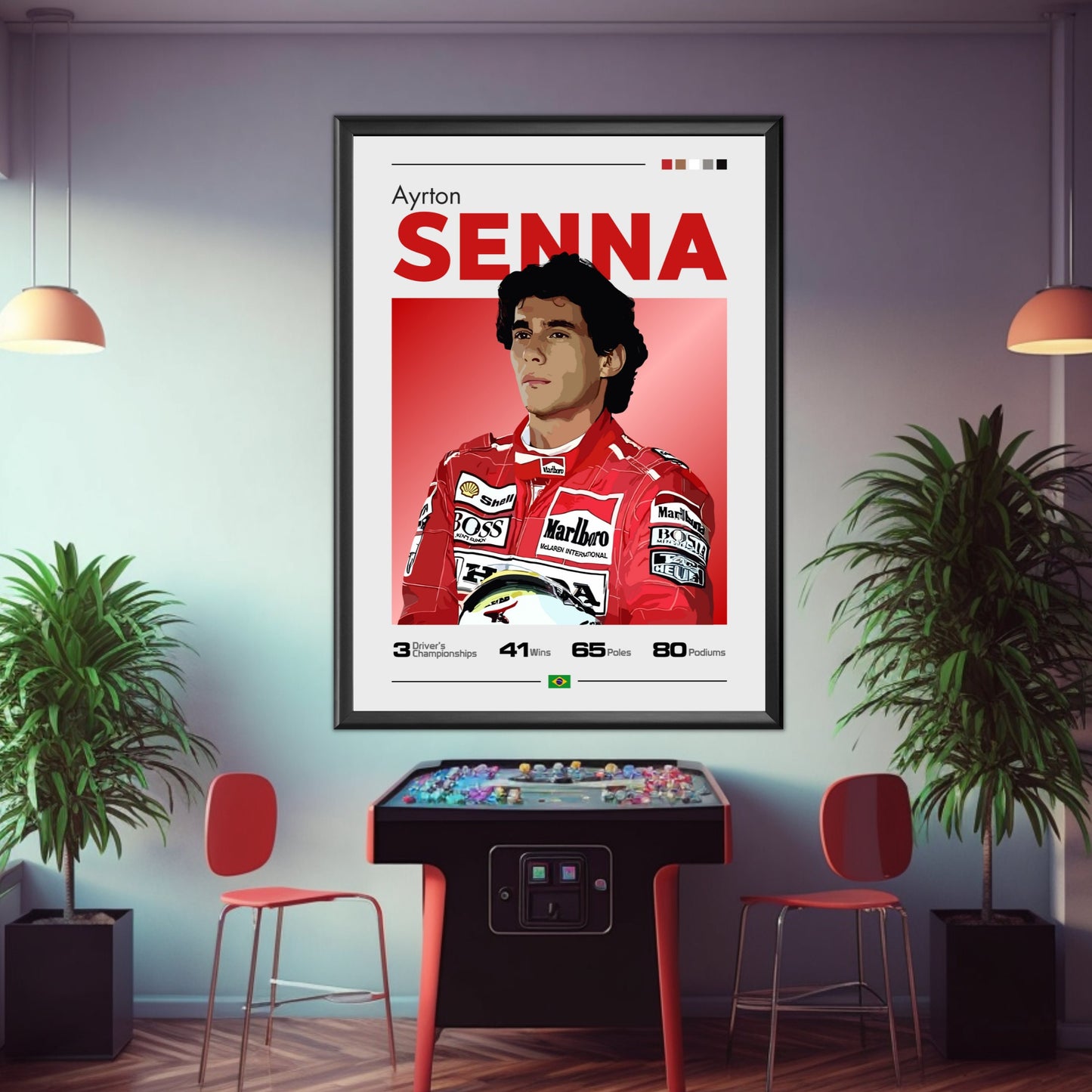 Ayrton Senna Poster