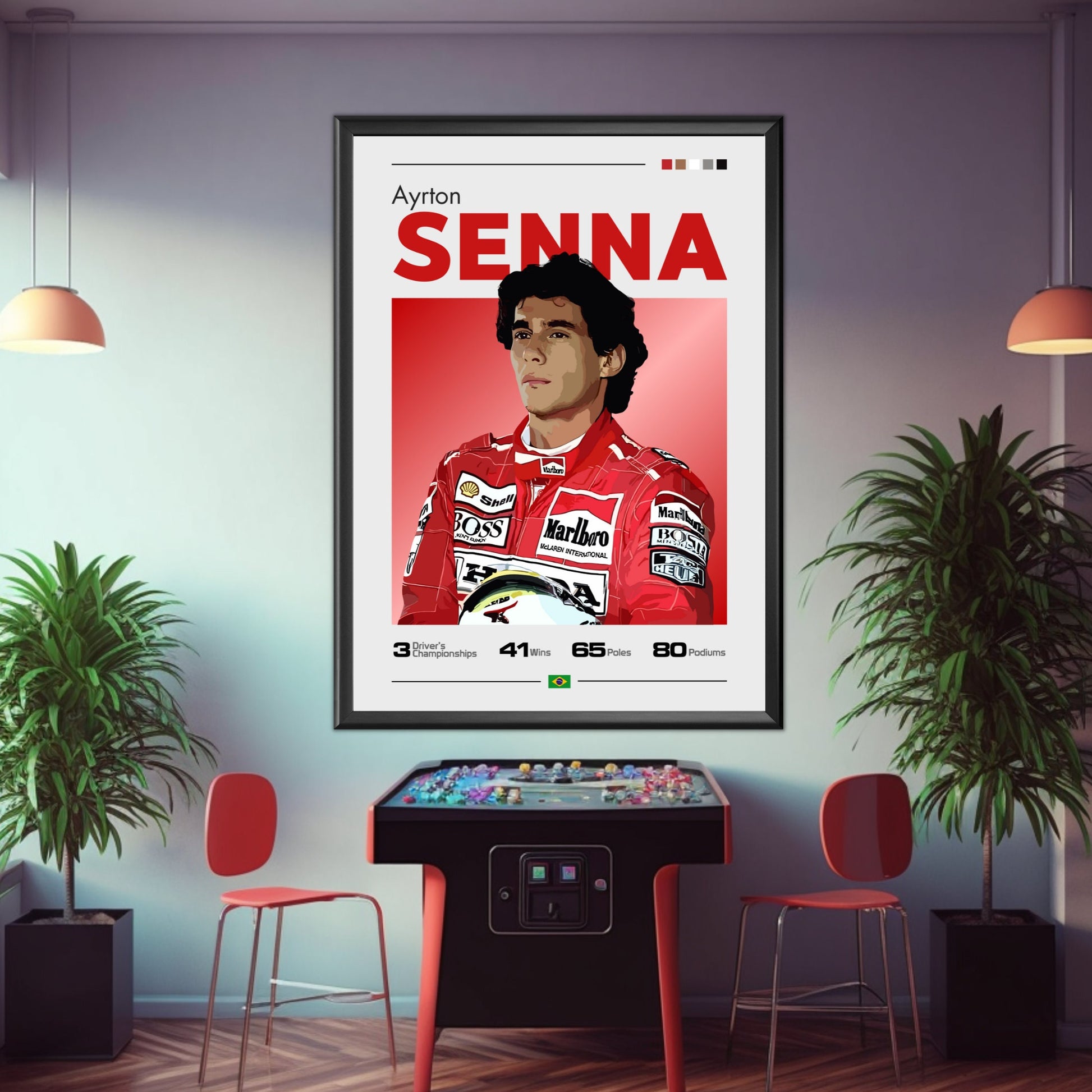 Ayrton Senna Poster