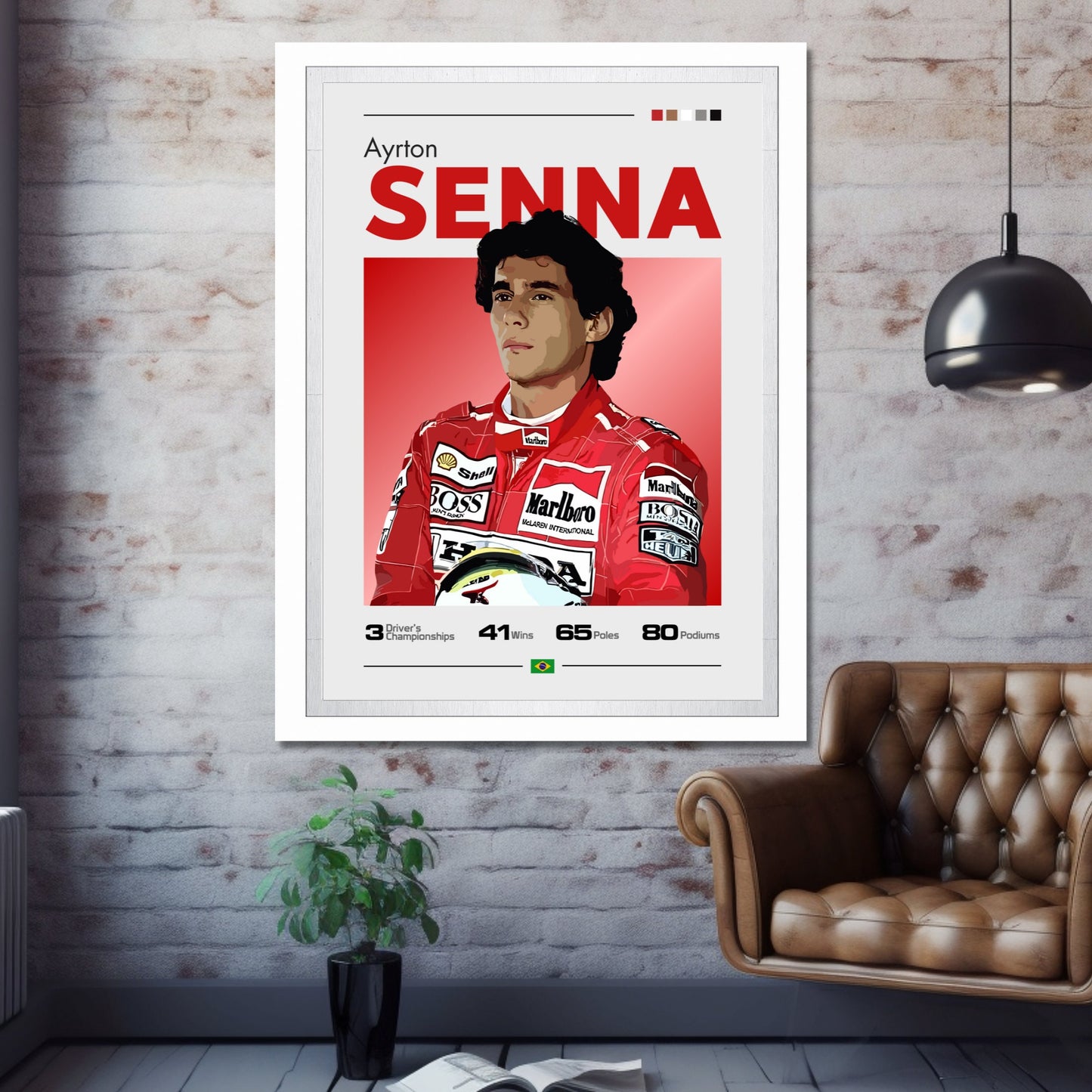 Ayrton Senna Poster