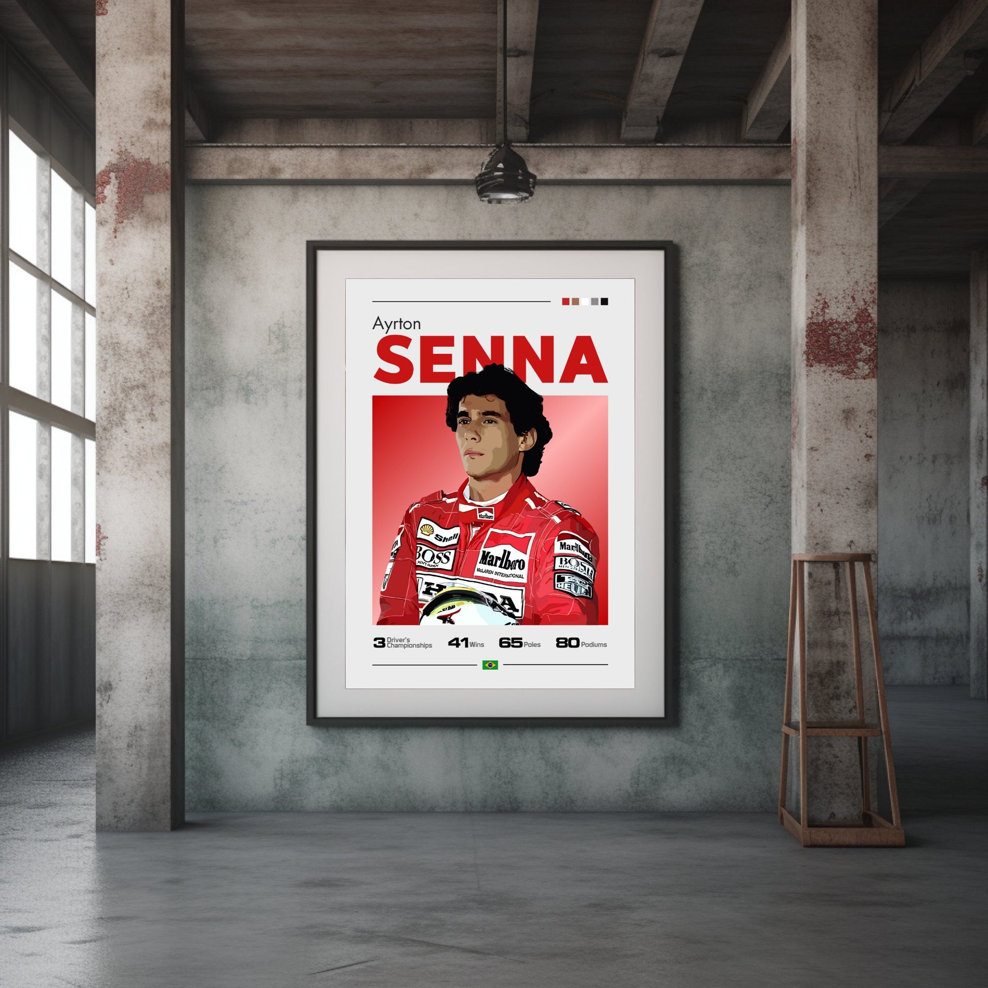 Ayrton Senna Poster