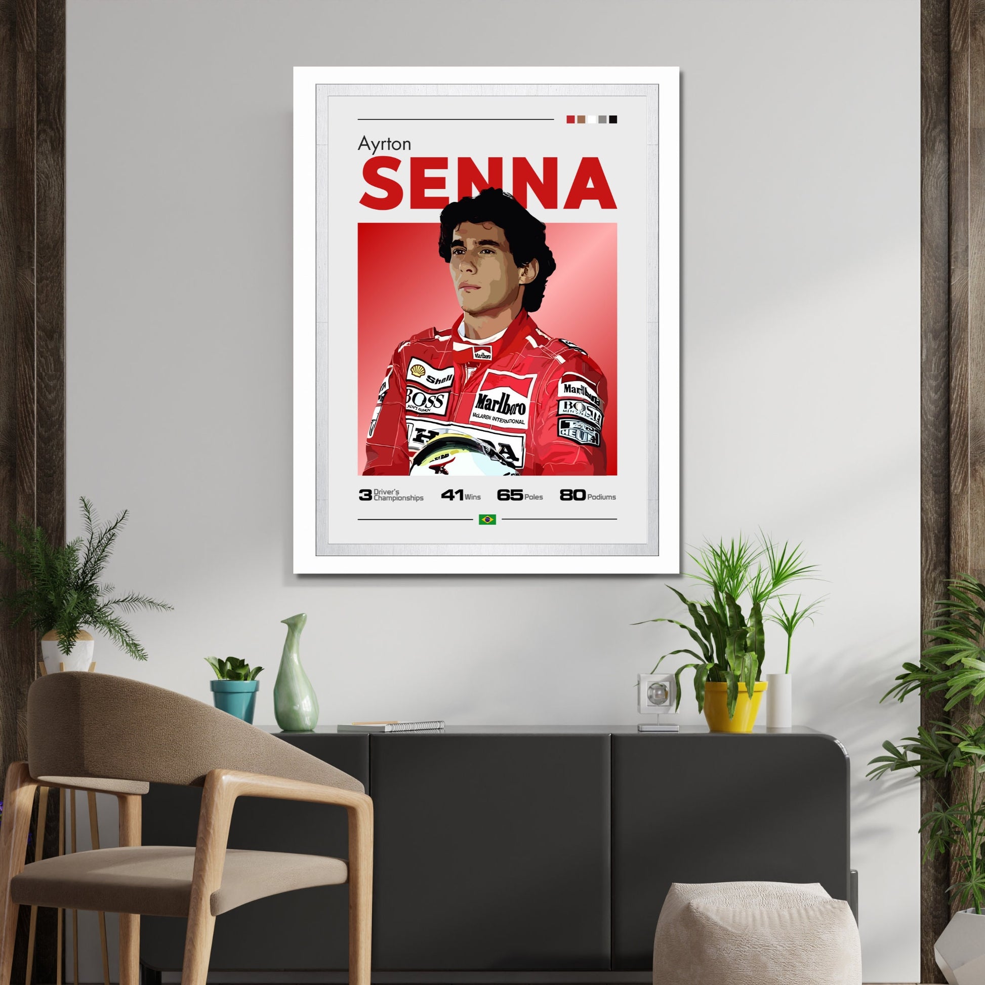 Ayrton Senna Poster