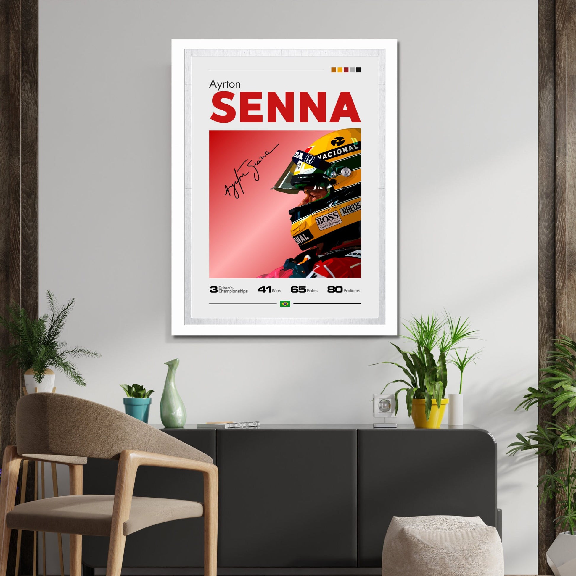 Ayrton Senna Print, F1 Print