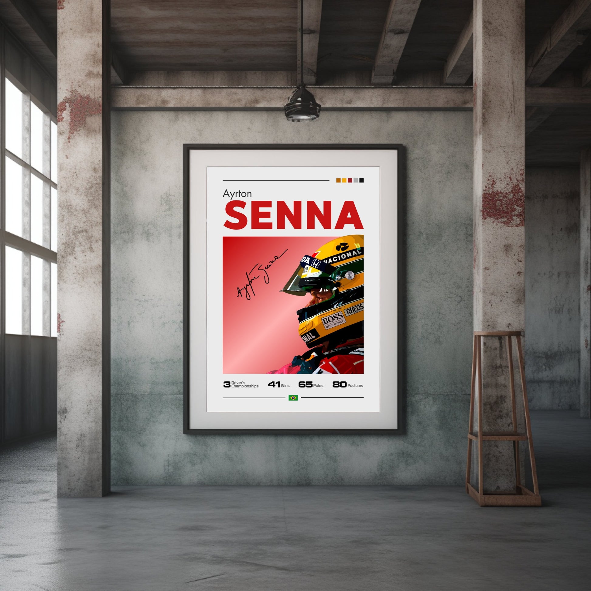 Ayrton Senna Print, F1 Print