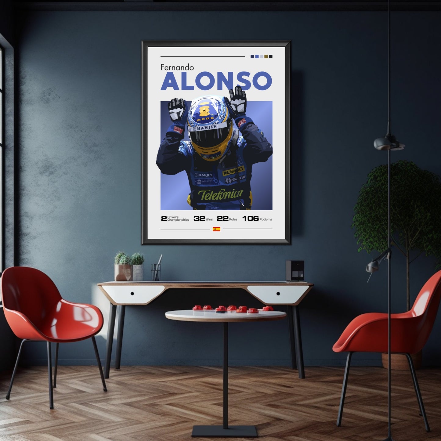 Fernando Alonso F1 Print