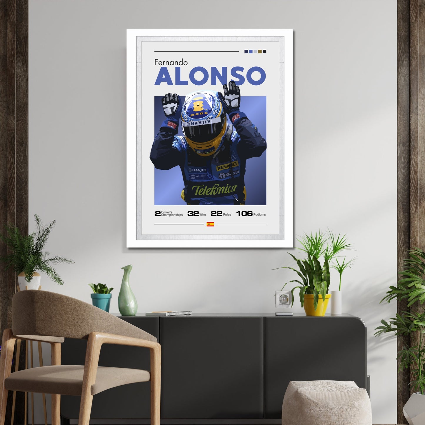 Fernando Alonso F1 Print