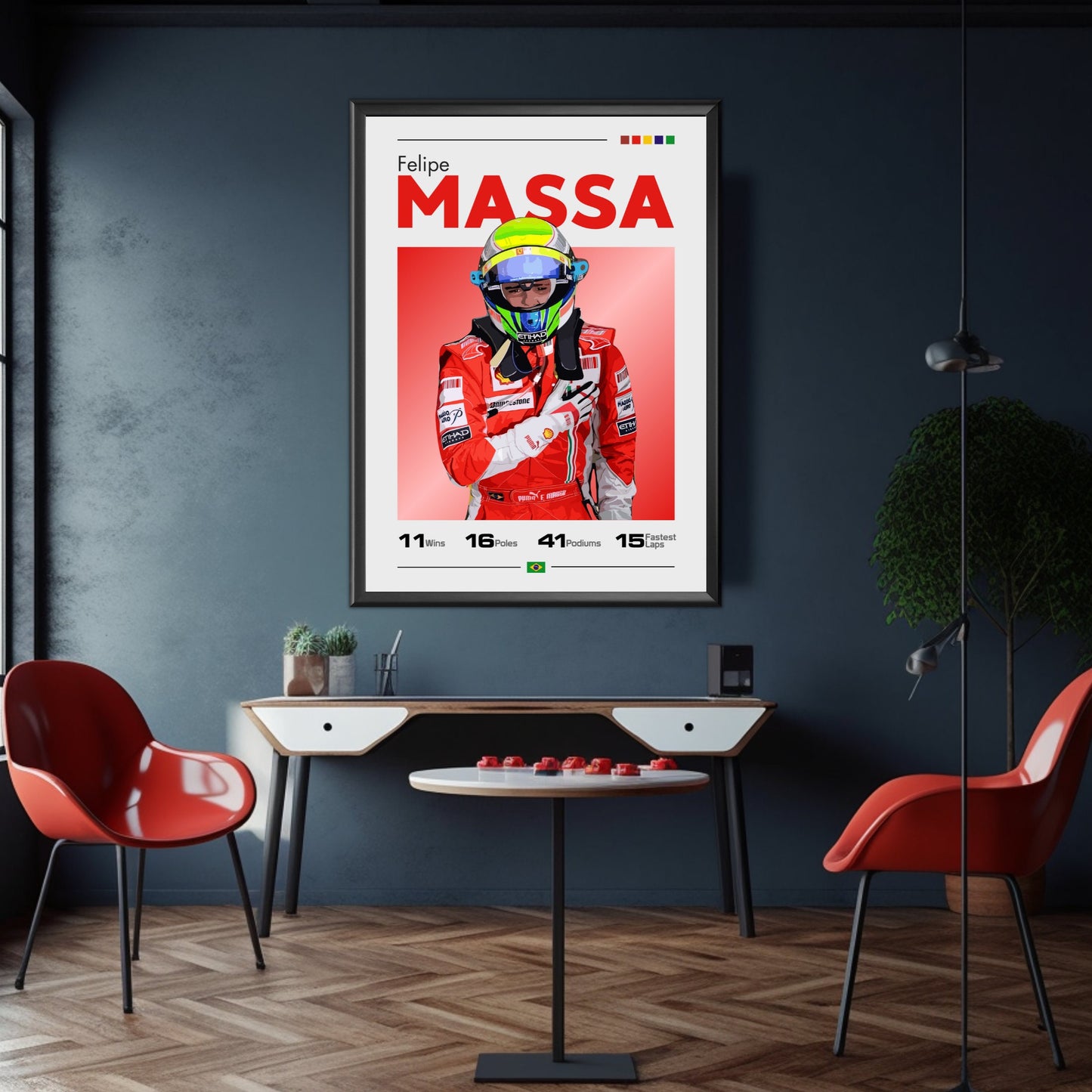 Felipe Massa Poster - Ferrari F1 Print