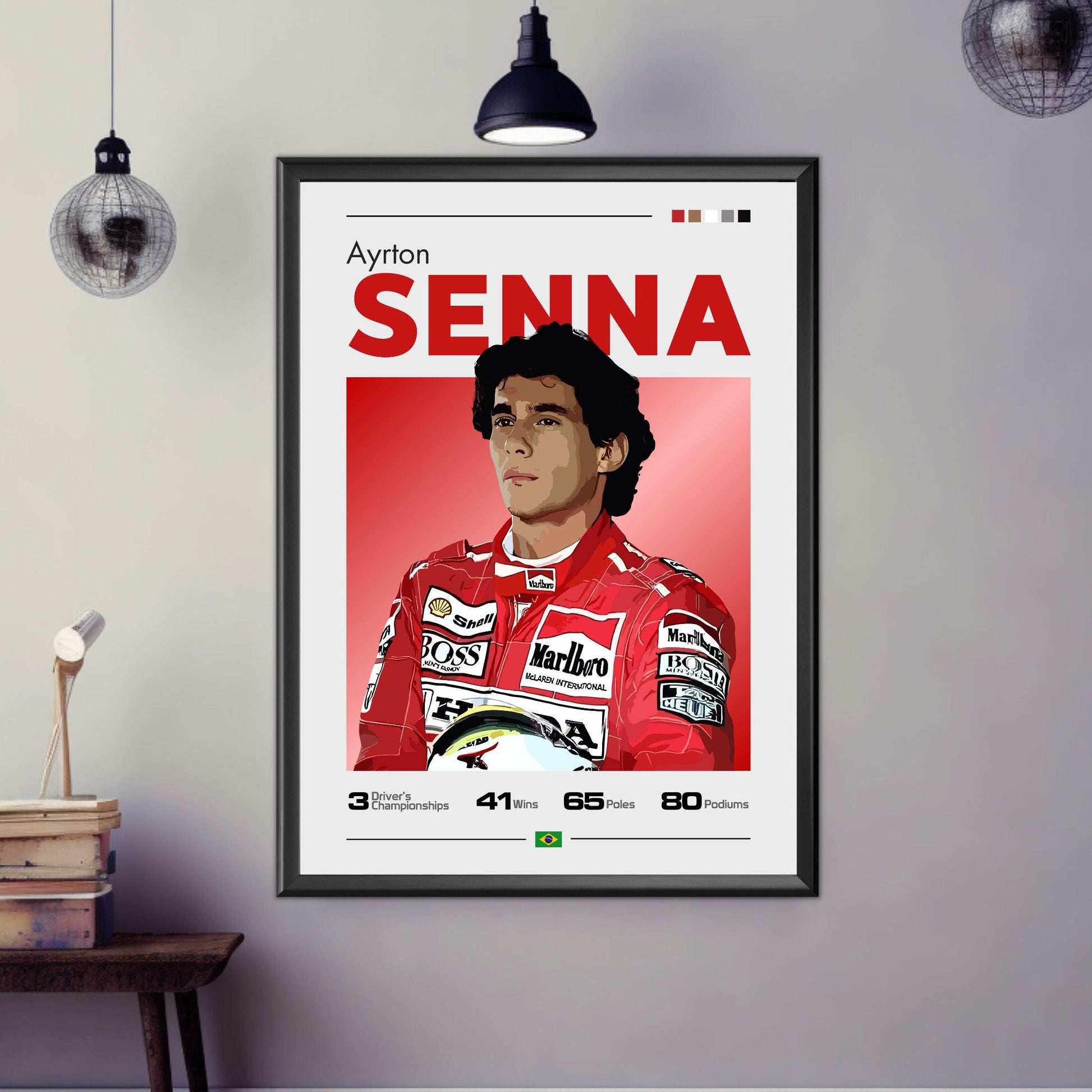 Ayrton Senna Poster