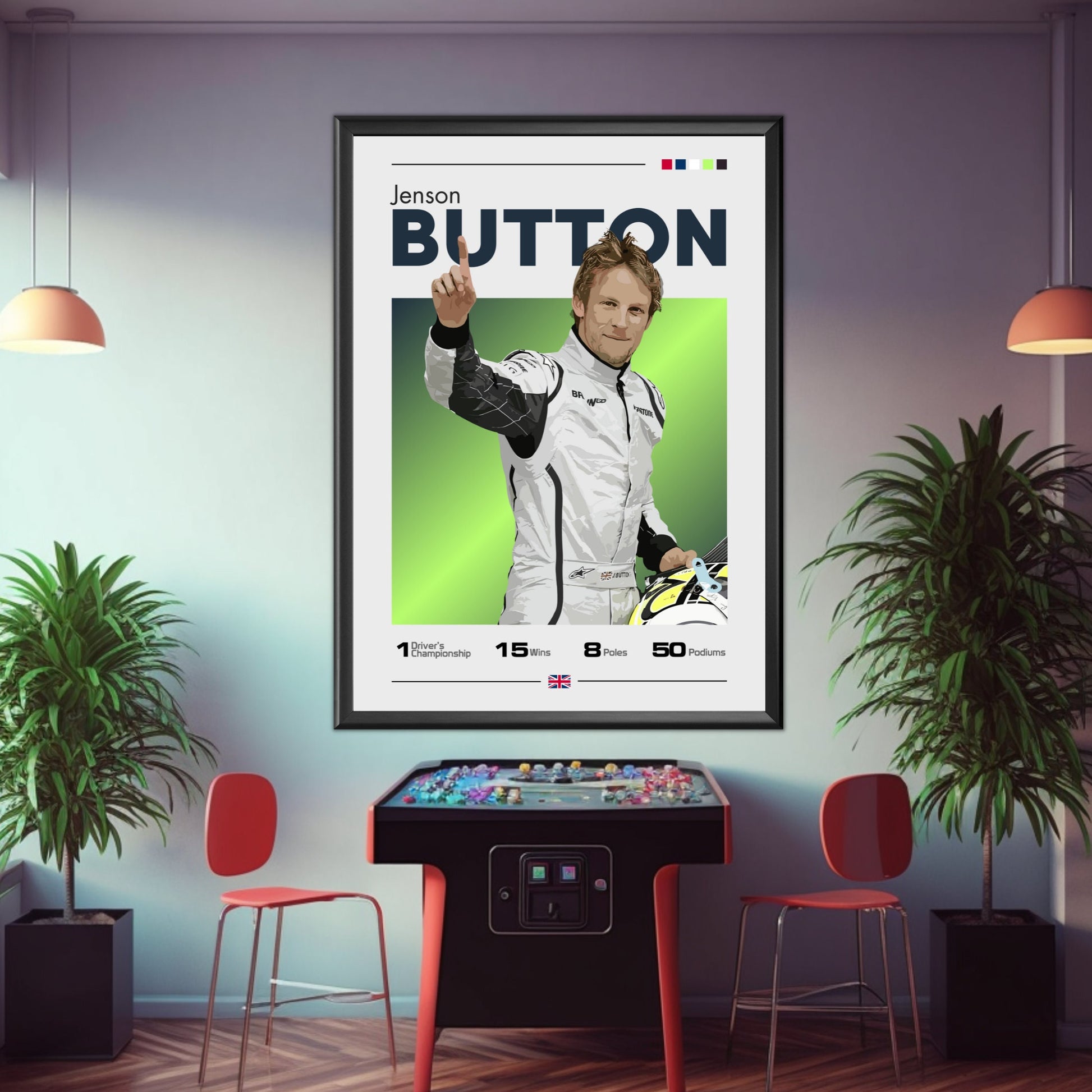 Jenson Button Poster - Brawn GP