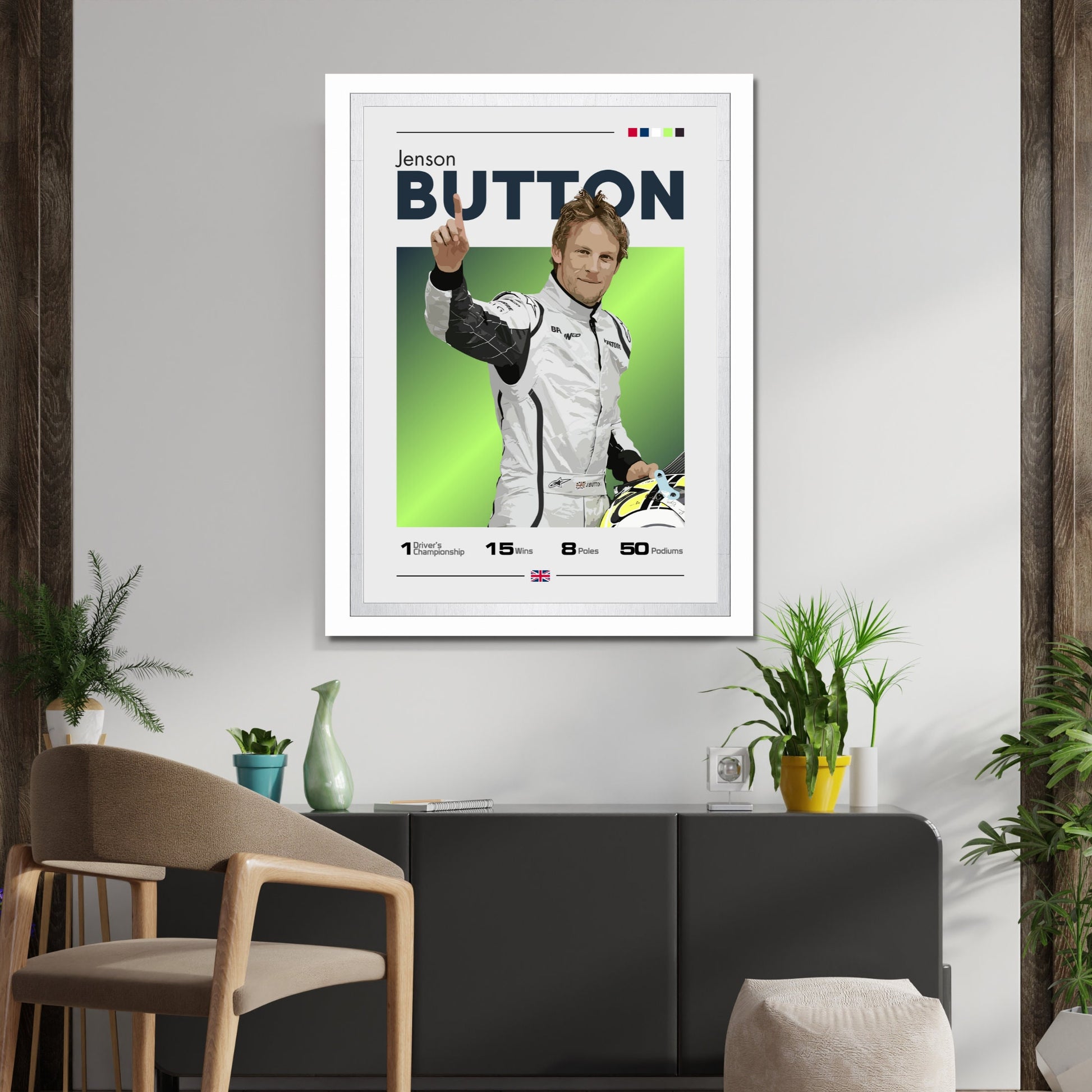 Jenson Button Poster - Brawn GP