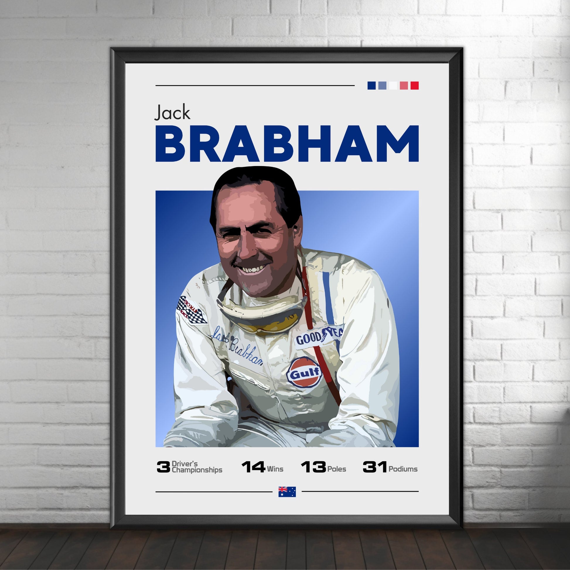 Jack Brabham Print - F1 Champion