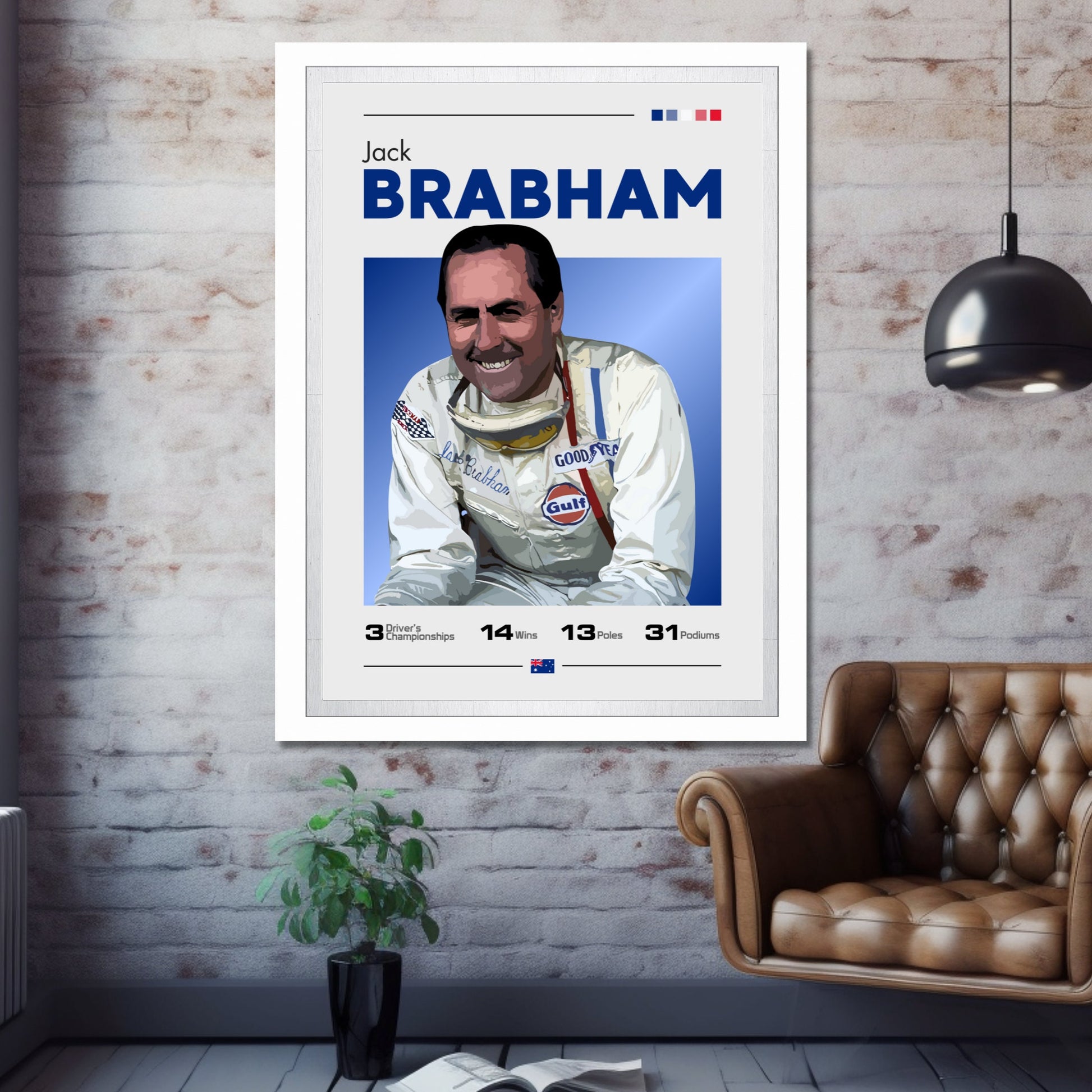 Jack Brabham Print - F1 Champion