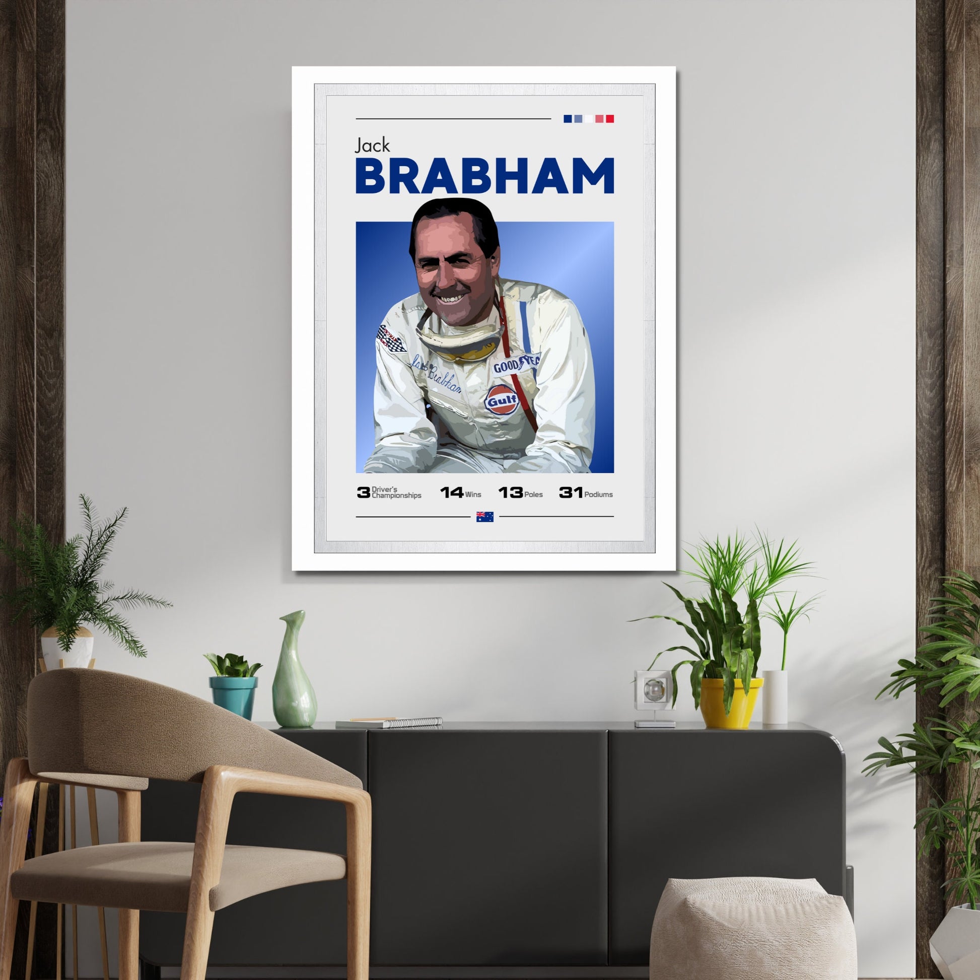 Jack Brabham Print - F1 Champion