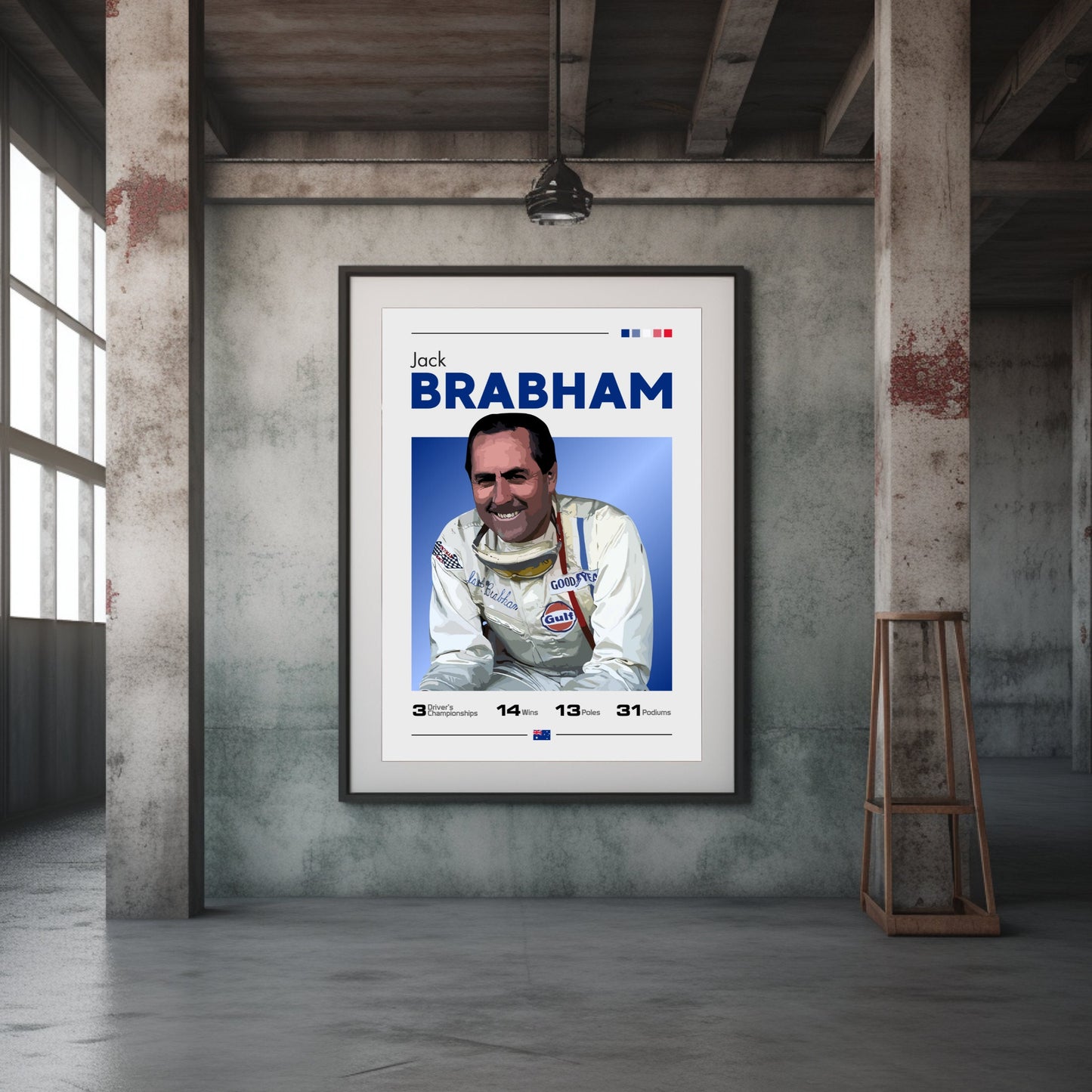 Jack Brabham Print - F1 Champion