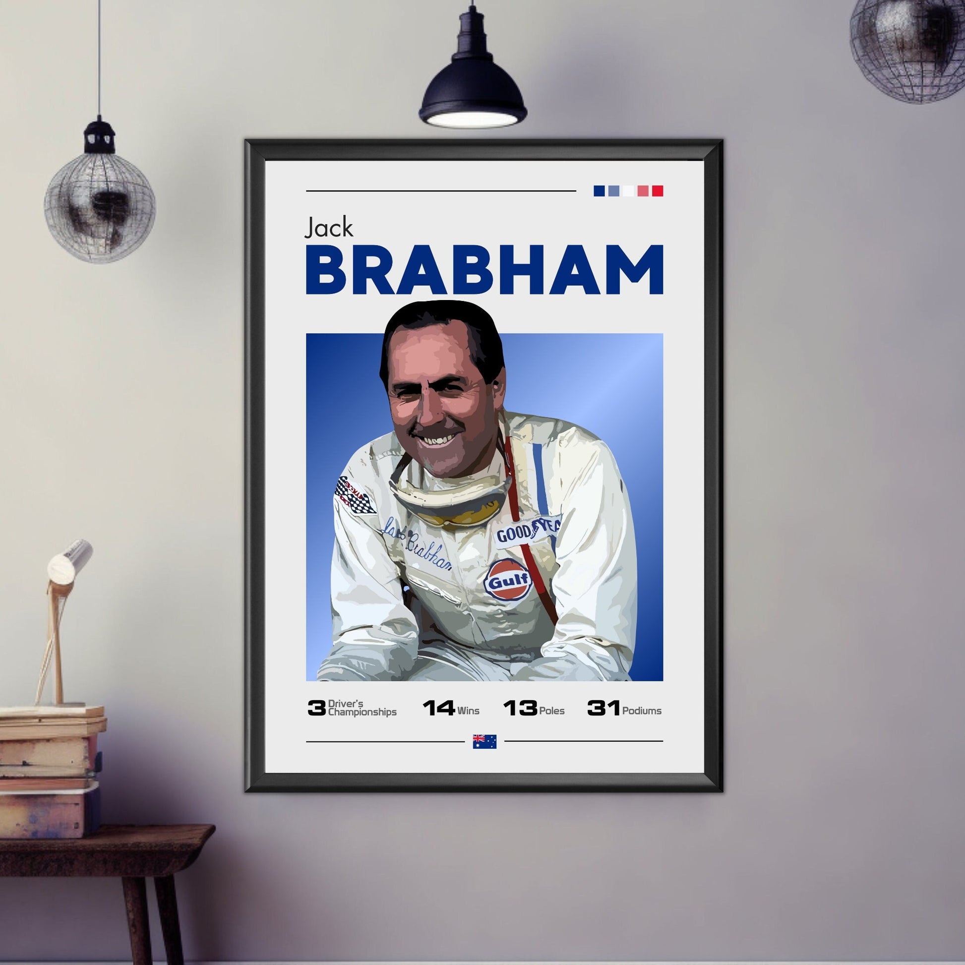 Jack Brabham Print - F1 Champion