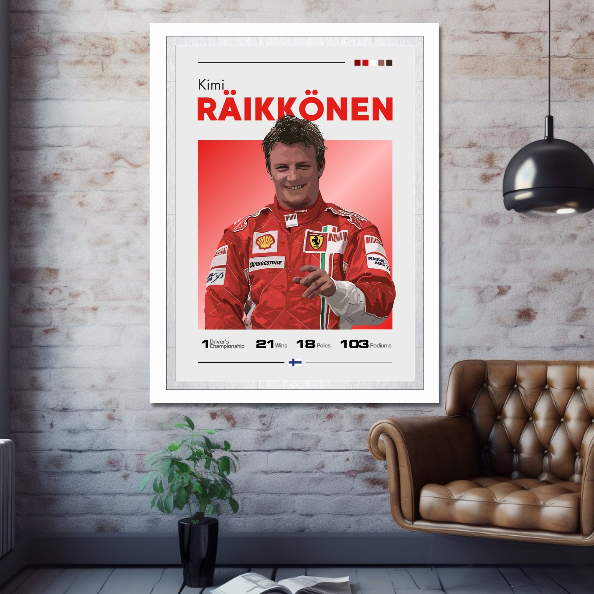 Kimi Raikkonen Print, F1 Print